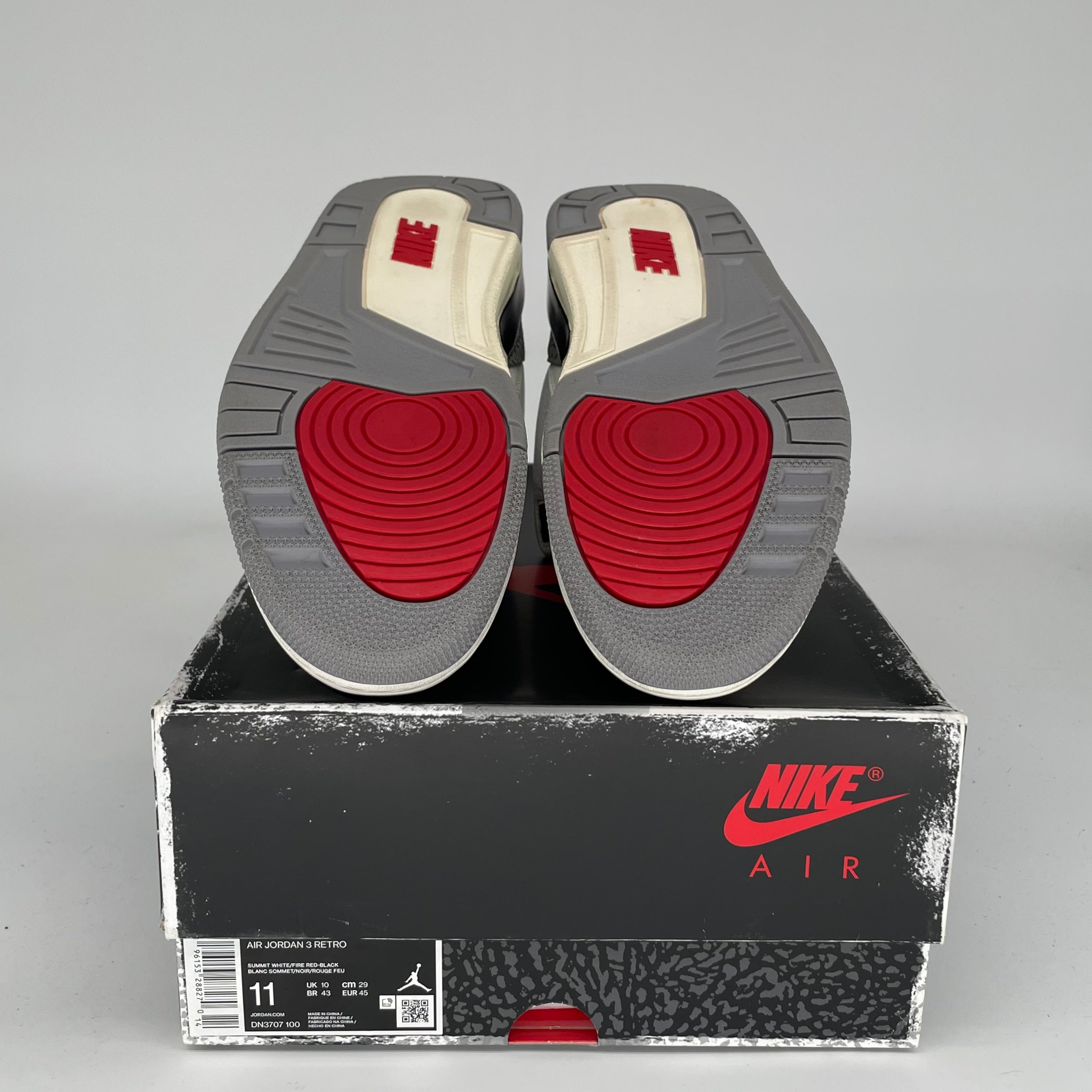 AIR JORDAN 3 White Cement Reimagined Retro Sneakers - Men's Size 11 (DN3707-100) - Authentic Basketball Shoes for Casual Wear & Street Style