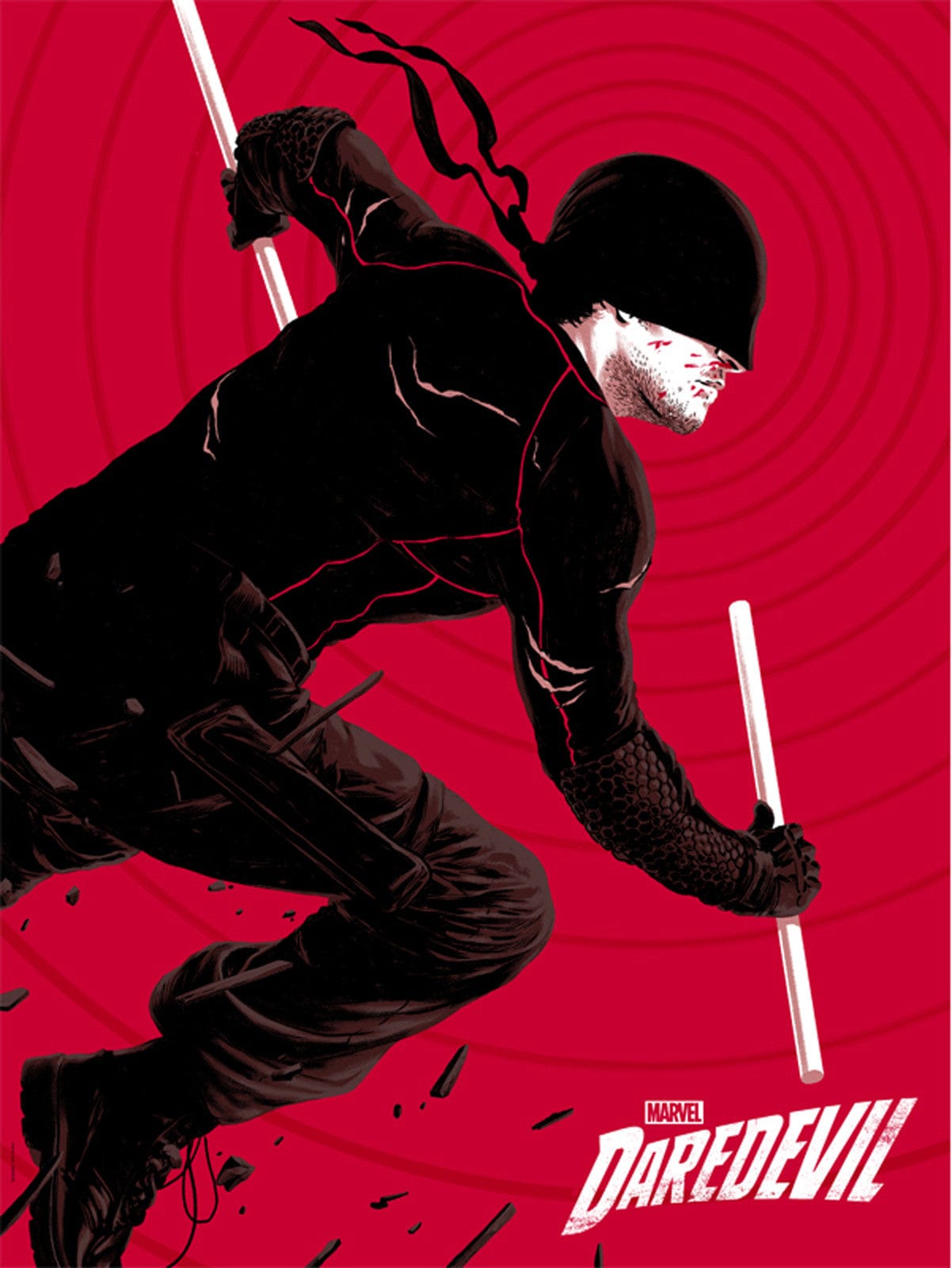 Daredevil Superhero Poster - Premium Quality Wall Art for Home, Office & Gamer Room Decor - Perfect Gift for Marvel Fans & Comic Book Lovers