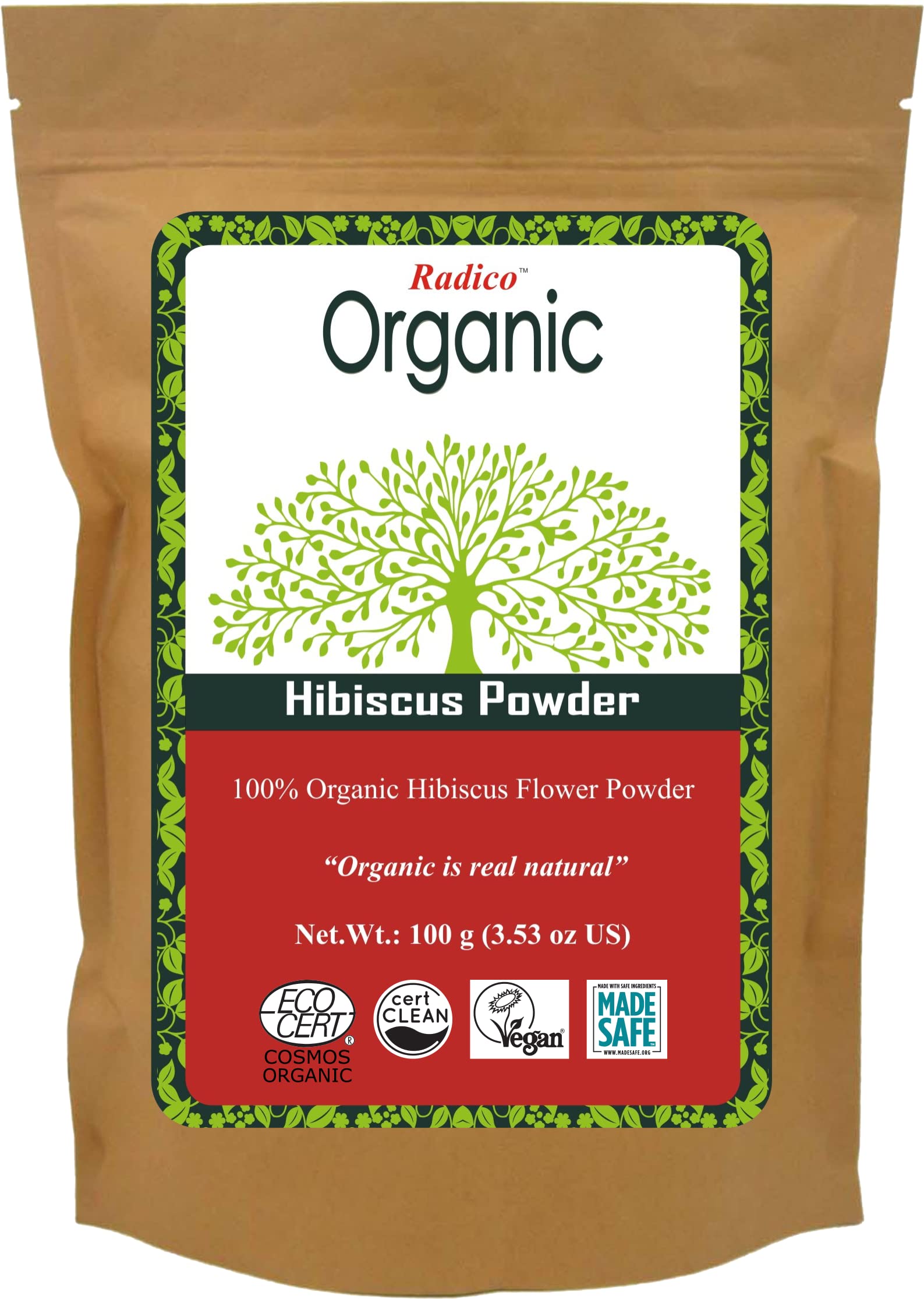 Organic Hibiscus Hair Treatment Powder - 100% Natural Herbs for Soft, Shiny & Healthy Hair | Anti-Hair Loss, Repair & Nourish Damaged Hair | Prevents Dandruff & Hair Thinning | 100g | Perfect for Dry, Damaged Hair & Scalp Care at Home