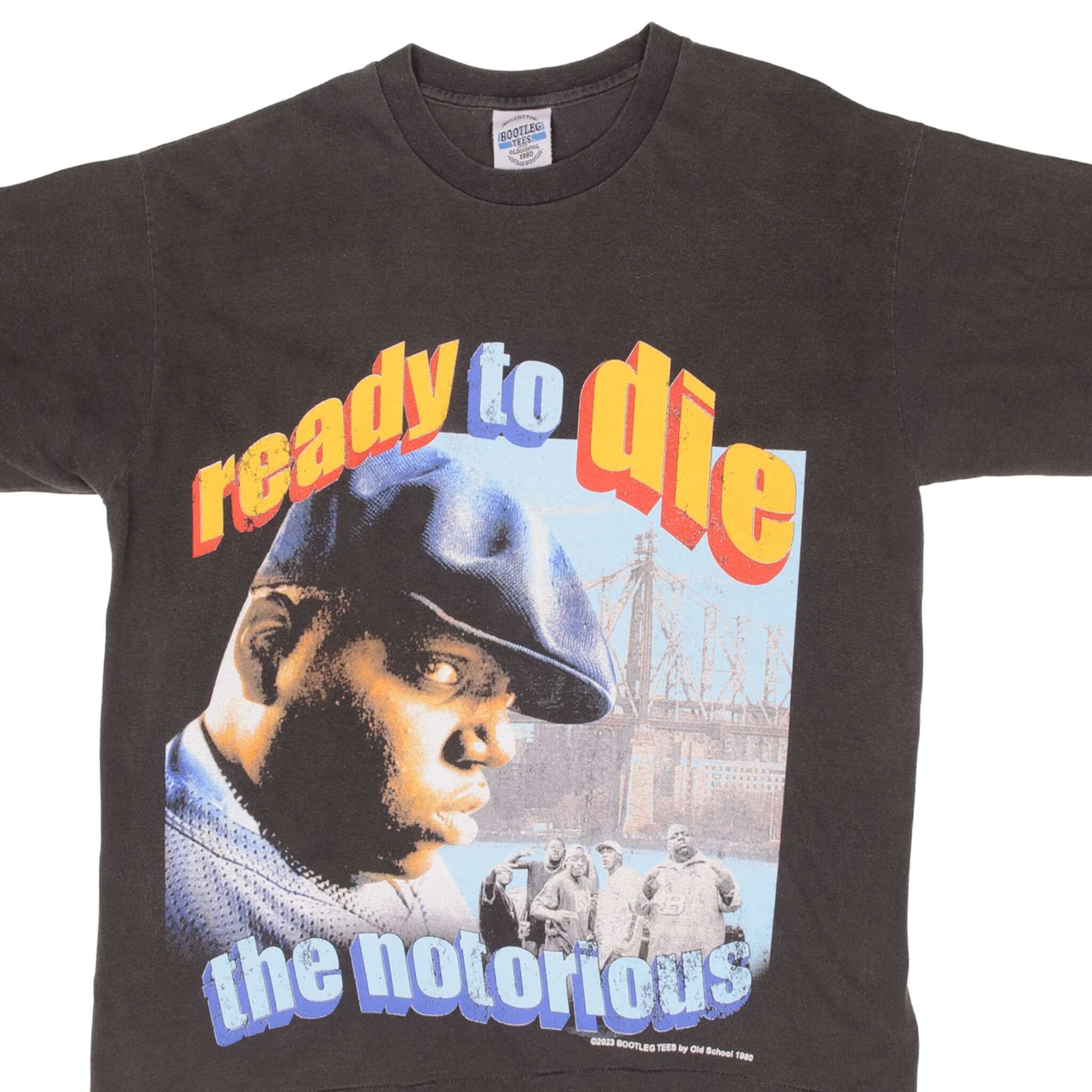 Notorious BIG Ready to Die Bootleg Rap T-Shirt - Vintage Single Stitch XL - Perfect for Hip-Hop Fans & 90s Streetwear Style