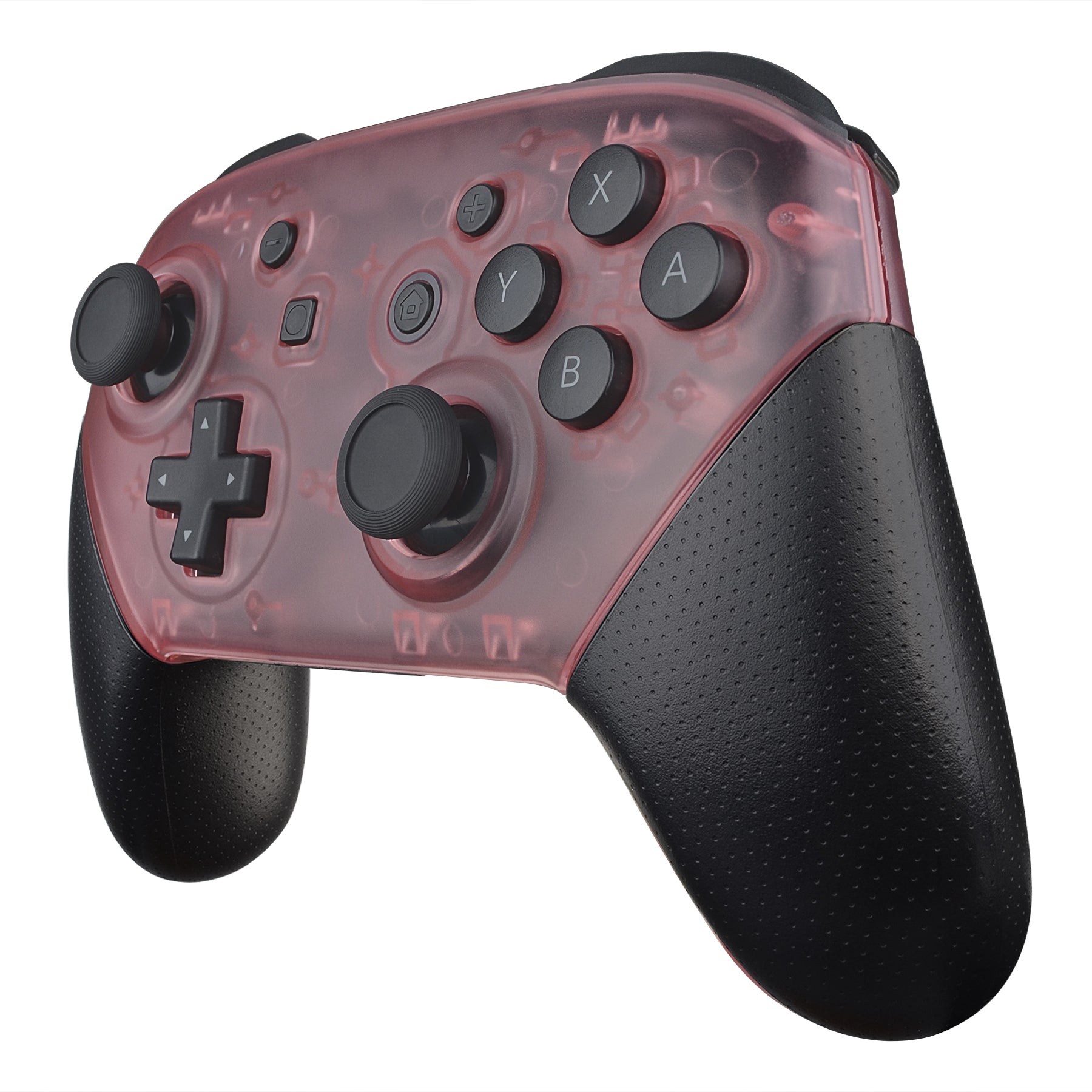 eXtremeRate Cherry Pink Replacement Faceplate & Backplate for Nintendo Switch Pro Controller - Customize Your Gaming Setup for Enhanced Play