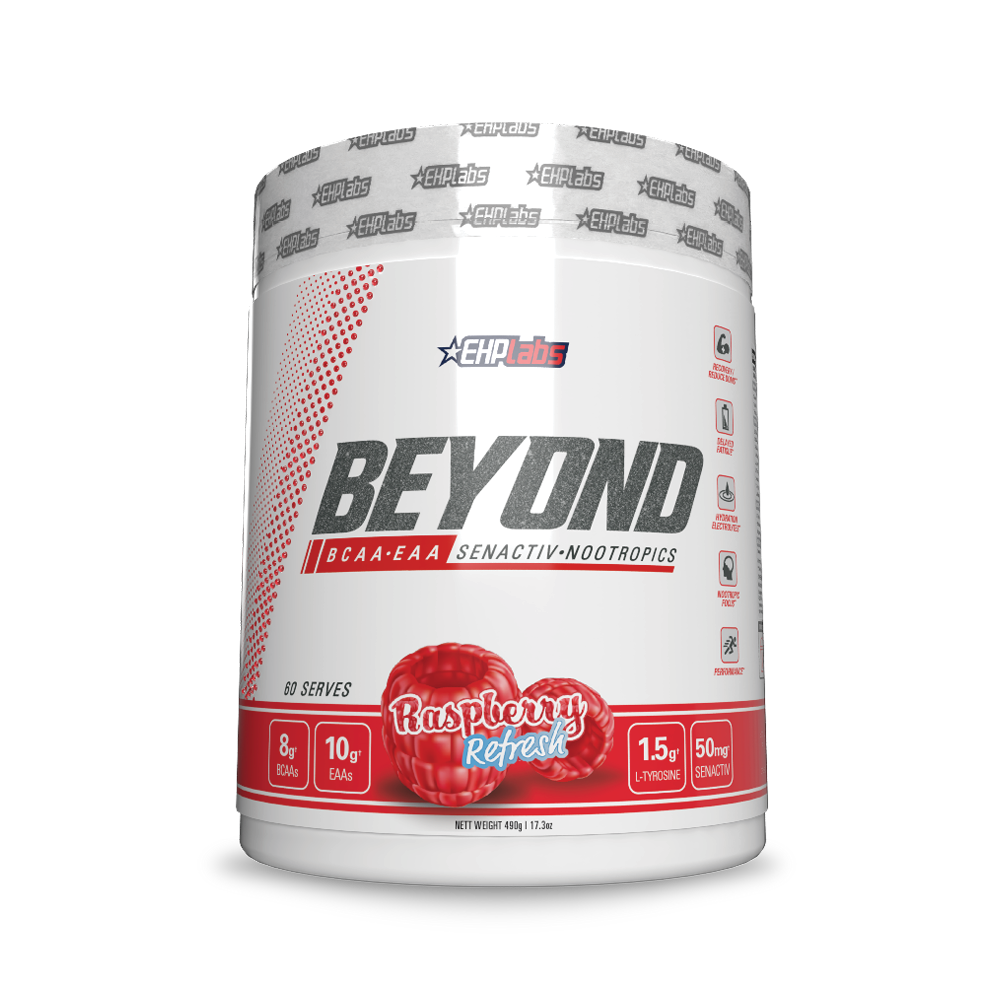 EHP Labs Beyond BCAA+EAA Intra Workout Supplement Powder - 580g (60 Servings) for Muscle Recovery & Endurance | Pre & Post Workout Drink for Athletes & Fitness Enthusiasts