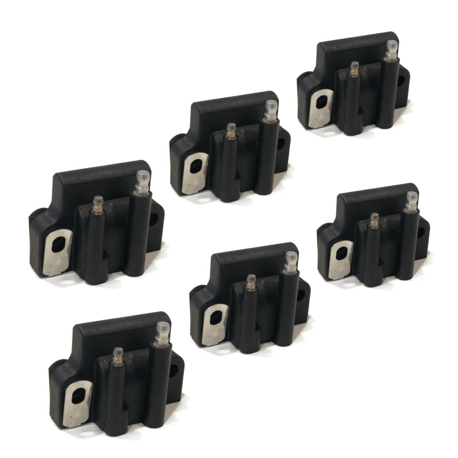 6 Pack Mallory Marine Ignition Coils - Compatible with 9-23107, 923107, 9-23103, 923103 - Perfect for Boat Engine Repair & Marine Maintenance