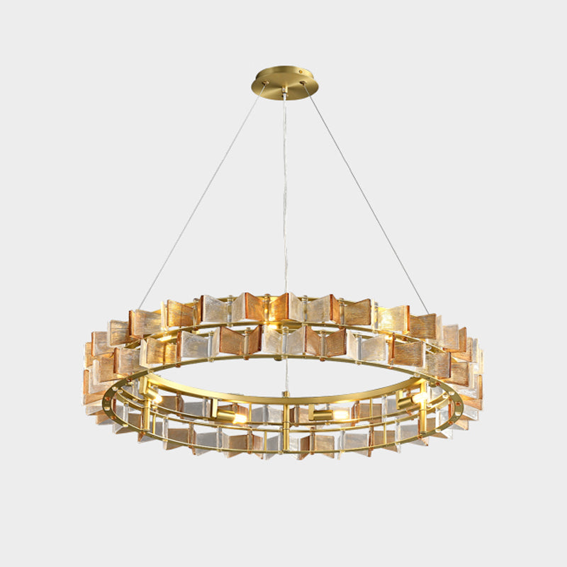 Mariposa Round Chandelier - Elegant Crystal Ceiling Light Fixture for Dining Room, Bedroom & Living Room Decor