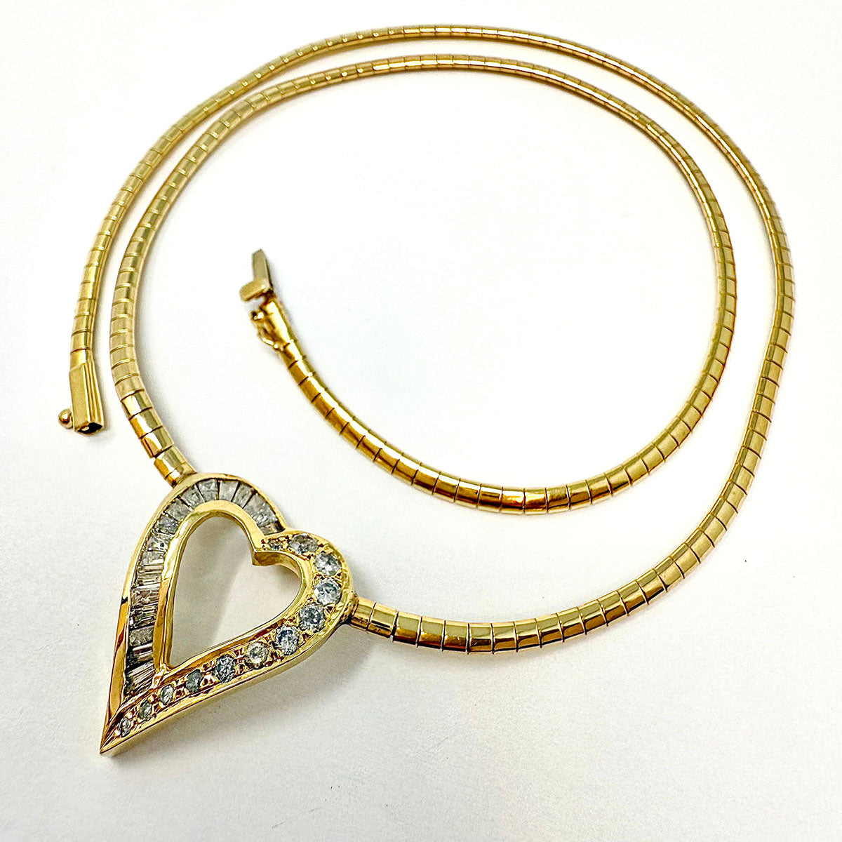 14K Gold Diamond Heart Pendant Necklace for Women - Elegant Jewelry Gift for Valentine's Day, Anniversary & Special Occasions