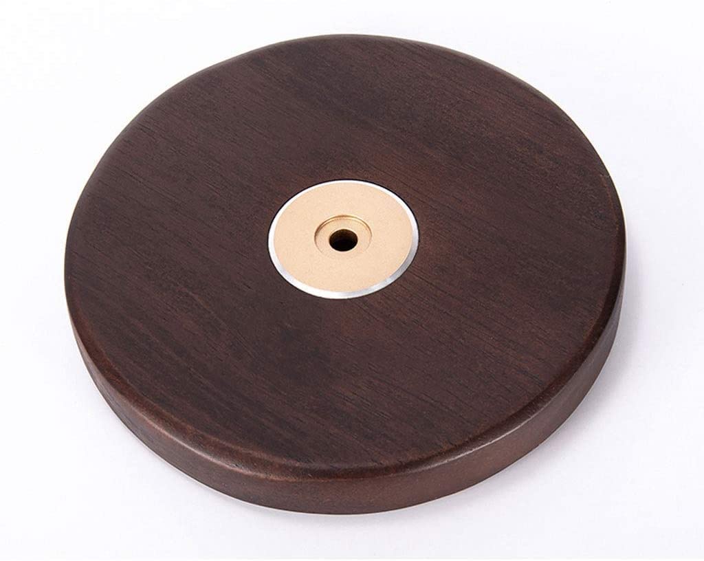 Premium Wooden & Aluminum Headphone Stand - Universal Headset Holder with Walnut & Gold Finish | Desk Organizer for Gaming, Office, or Studio Use