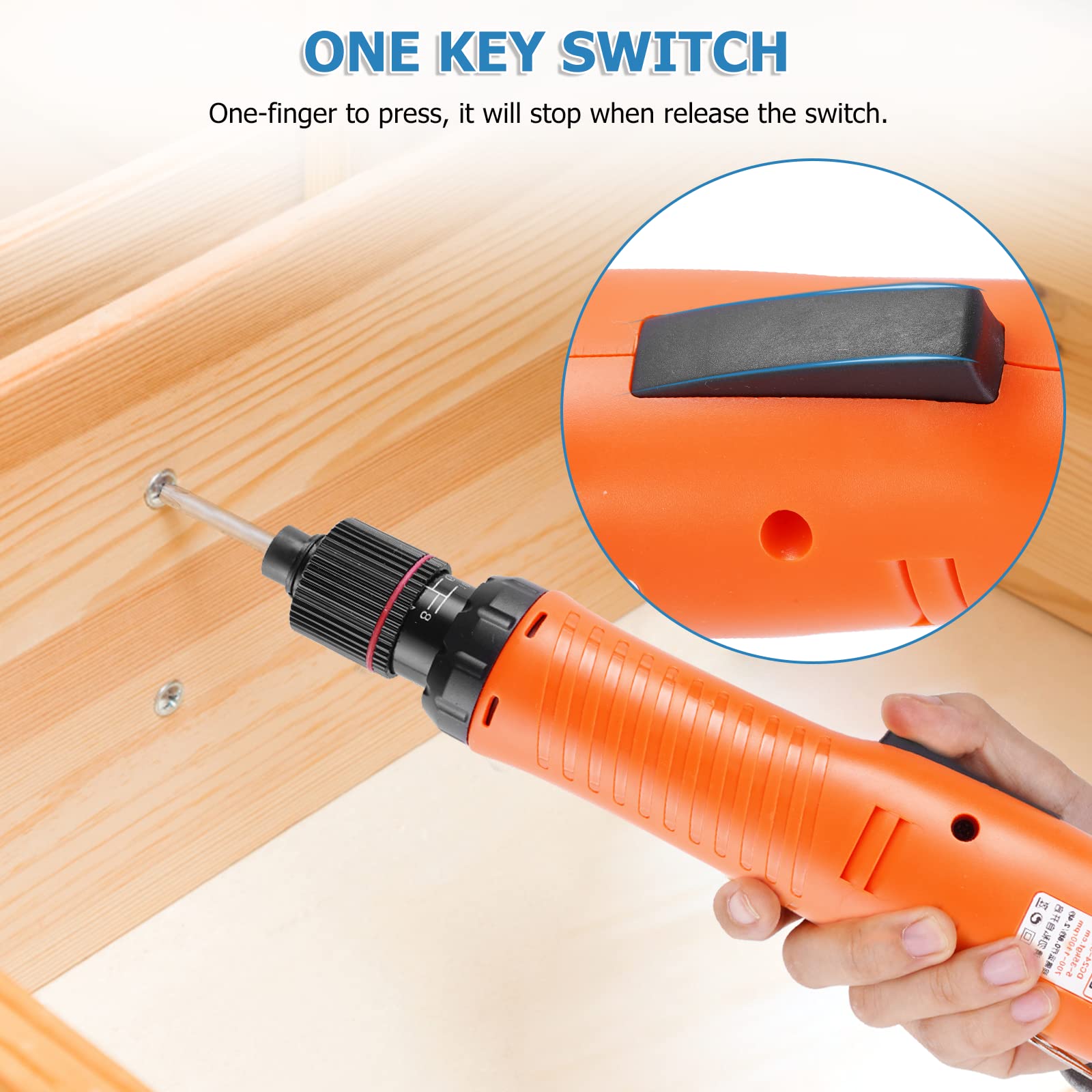 **Electric Screwdriver Set - Automatic Cordless Drill Tool with Torque Adjustment & Stepless Speed Control (6mm) - Perfect for DIY, Home Repair, and Electronics Assembly**