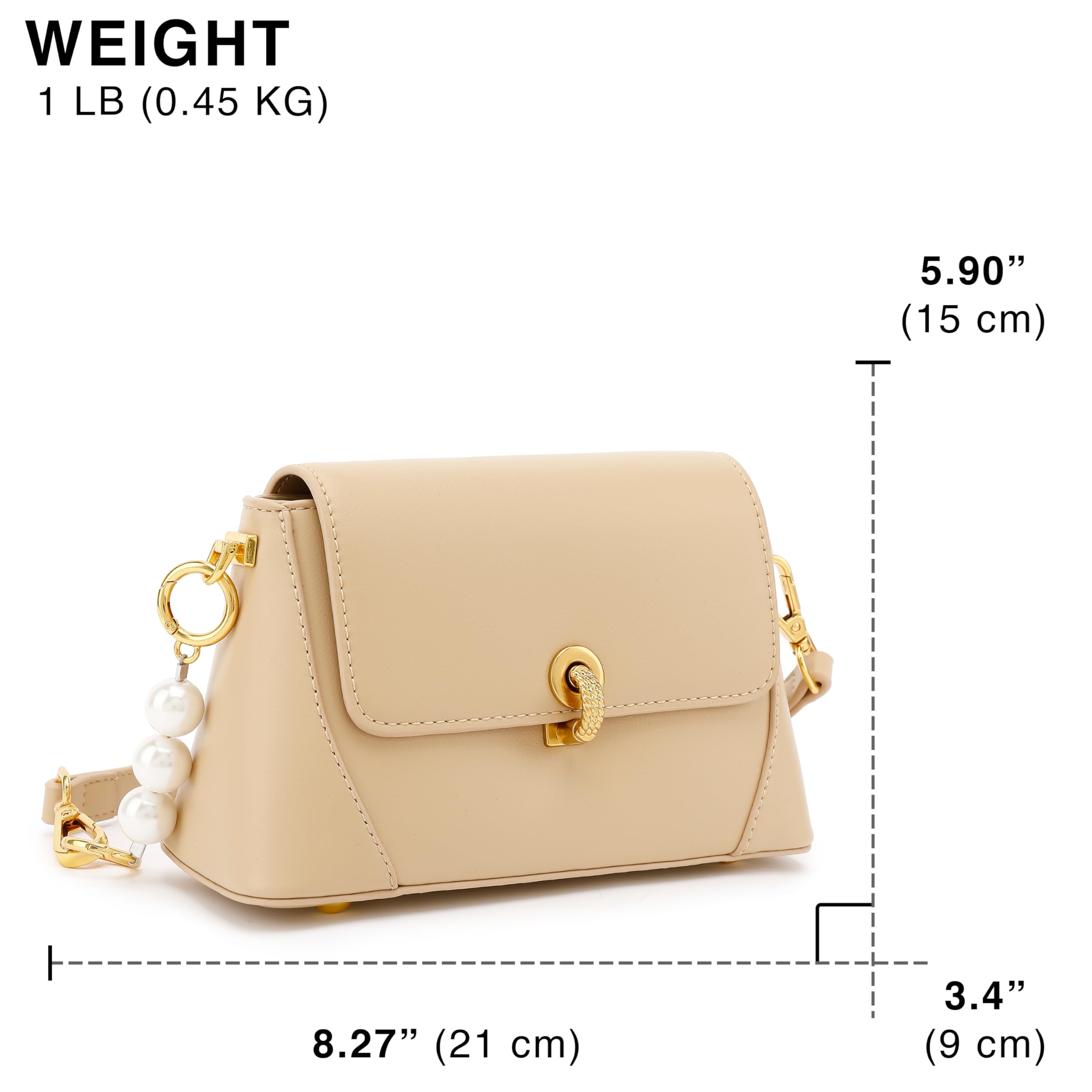 Scarleton Women's Crossbody Bag - Lightweight Shoulder Purse H2078 | Perfect for Everyday Use, Travel & Casual Outings