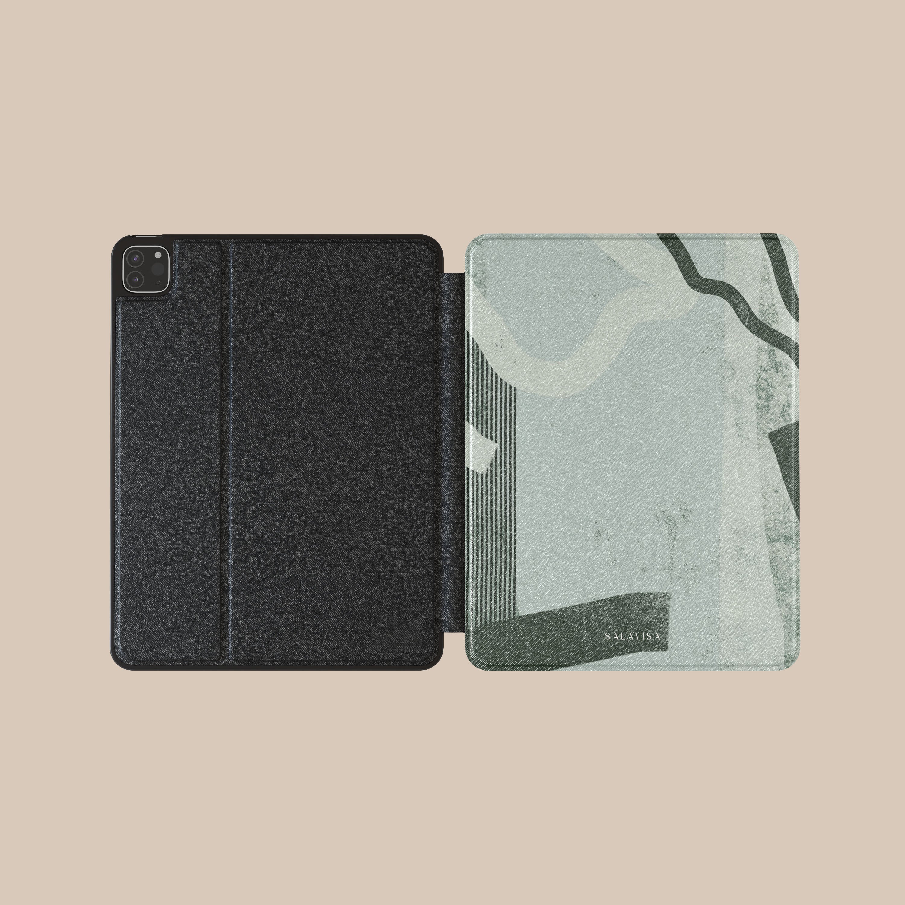 Eco-Friendly Marine Green Organic iPad Case - Durable & Stylish Cover for iPad Pro/Air/Mini - Perfect for Work, Travel & Everyday Use