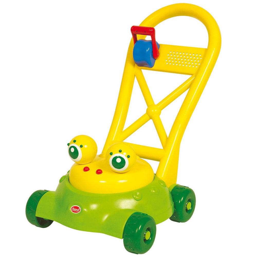Gowi Toys 558-78 Aqua Quack Lawn Mower - Outdoor Water Play Toy for Kids, Fun Push Mower with Spraying Function - Perfect for Backyard, Garden & Summer Activities