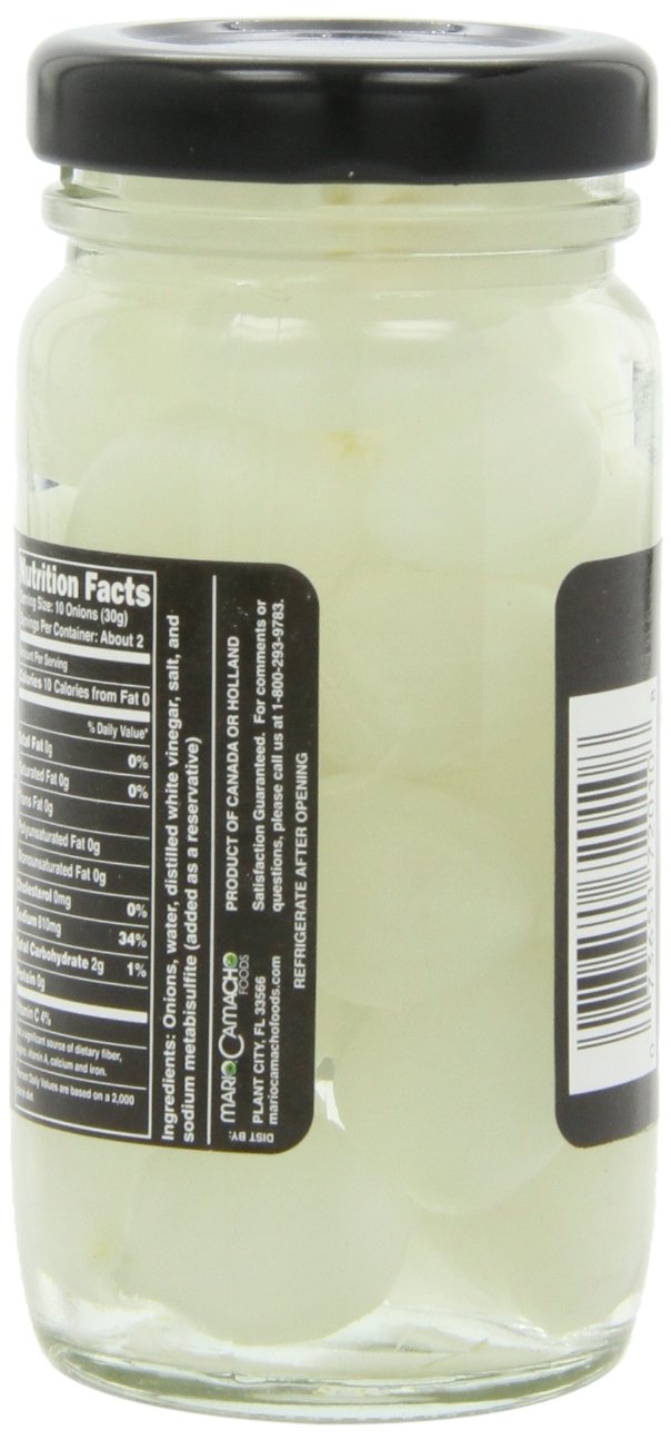 Mario Camacho Cocktail Onions - 4.2 Ounce Jars (Pack of 12) - Perfect for Martinis, Bloody Marys & Garnishing Cocktails
