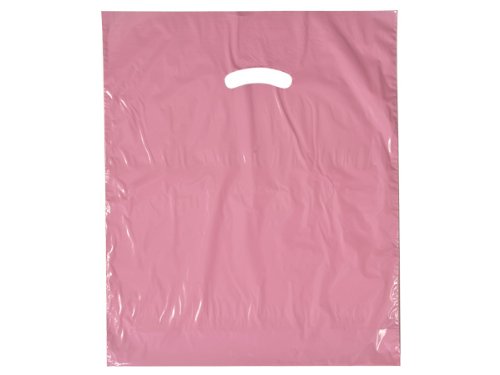 Premium Dusty Rose Super Gloss Merchandise Bags 12x15