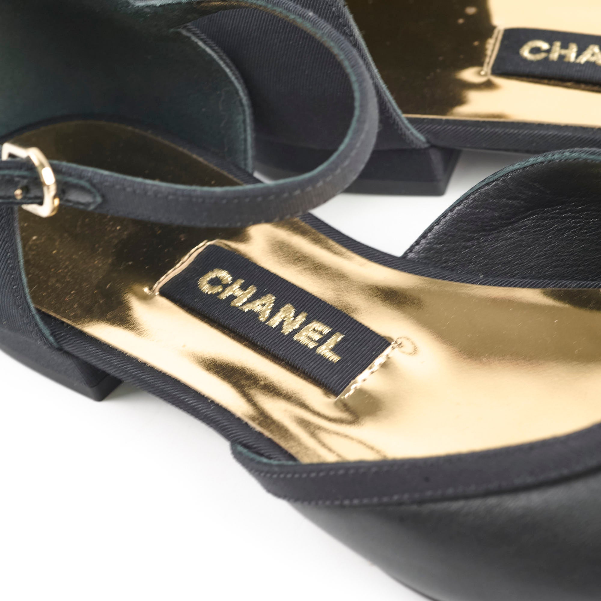 Chanel Black Mary Jane Flats for Women Size 37 | Classic Ballet Shoes for Work, Party & Everyday Wear
