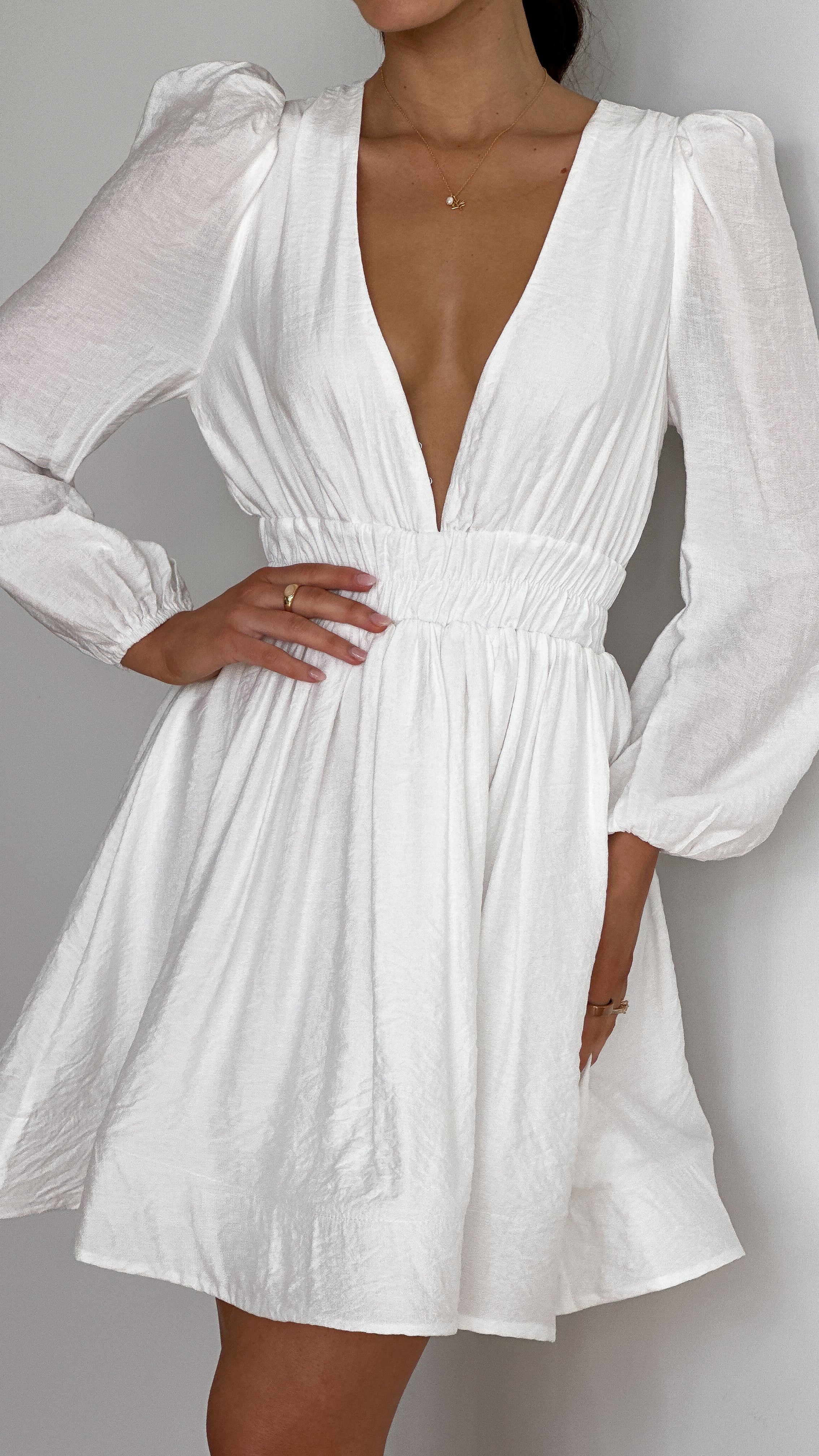 Charlotte Mini Dress for Women - Elegant White Summer Party Cocktail Dress | Perfect for Weddings, Dates & Night Out