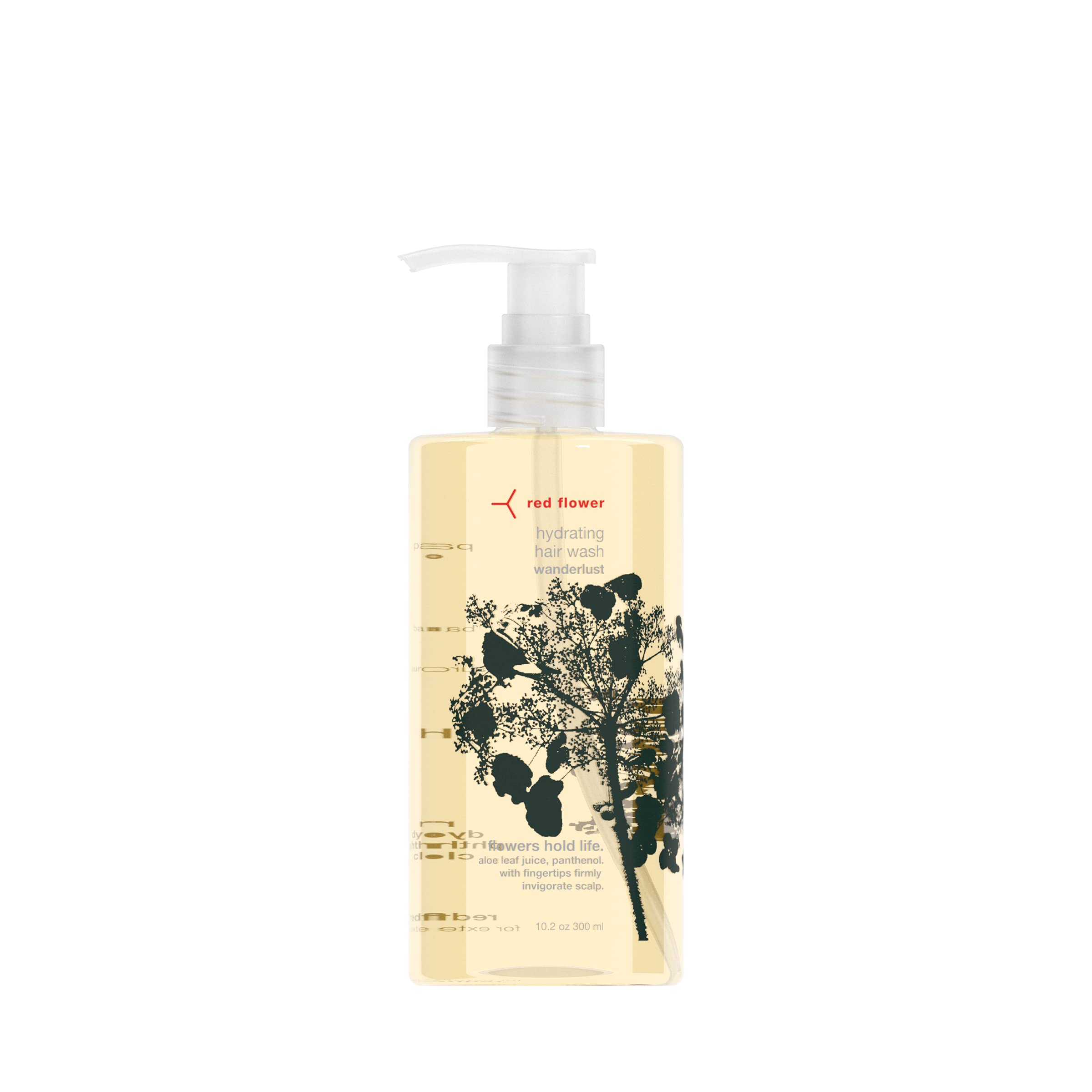 Red Flower Wanderlust Hydrating Shampoo for Dry & Damaged Hair - Sulfate-Free Moisturizing Hair Wash with Natural Oils for Soft, Shiny Hair | Perfect for Travel & Daily Hair Care