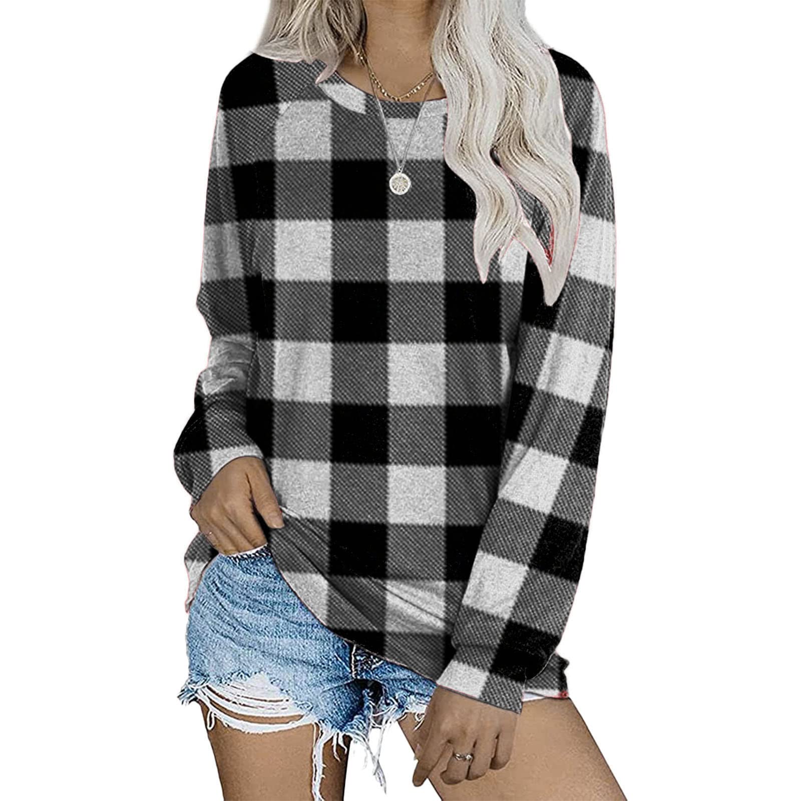 Women's Long Sleeve Split Side Loose Casual Tunic Top for Fall | Soft Pullover Blouse for Work, Weekend & Layering