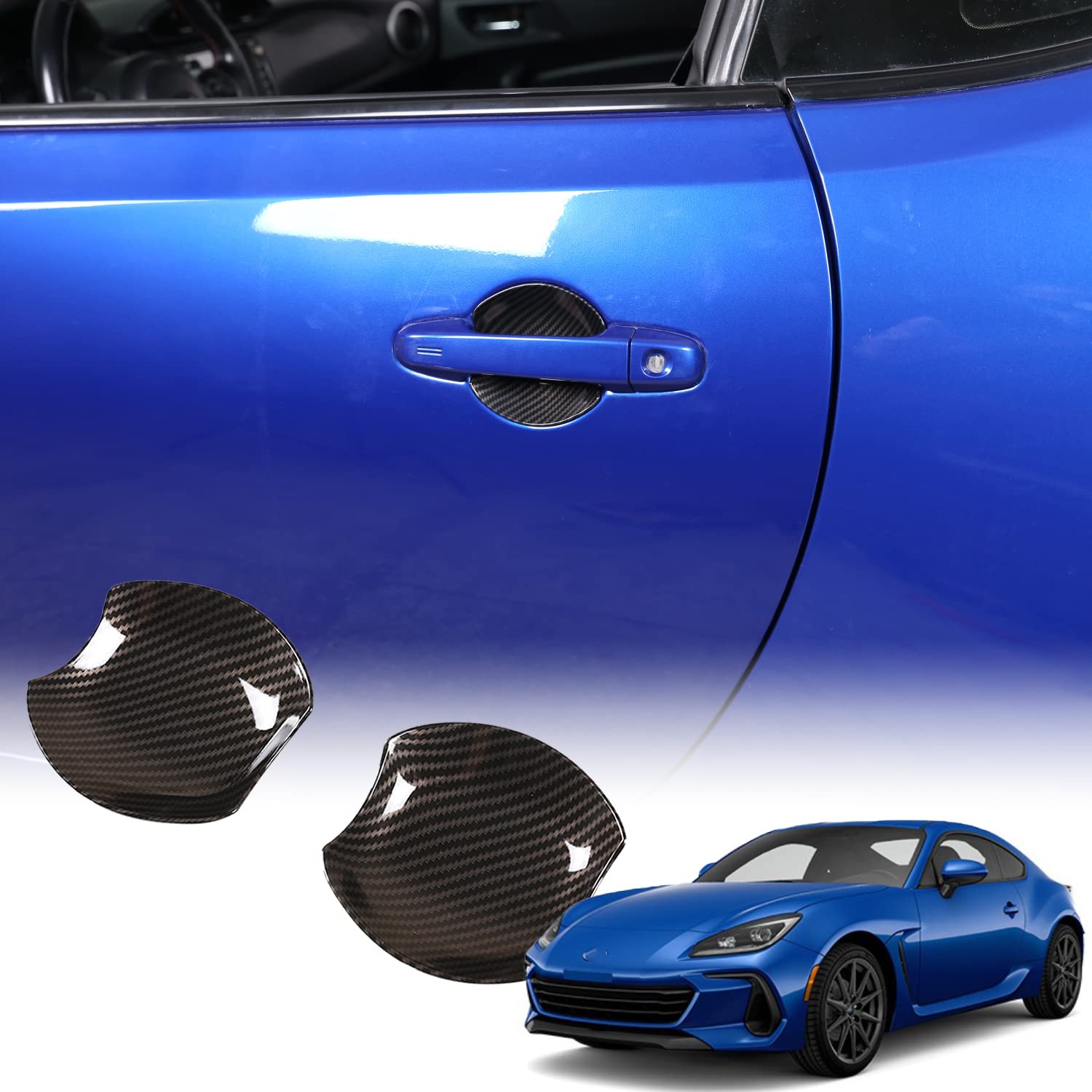 Toyota 86 GT86 & Subaru BRZ 2022 Door Handle Cover - Carbon Fiber 2PCS for Scratch Protection