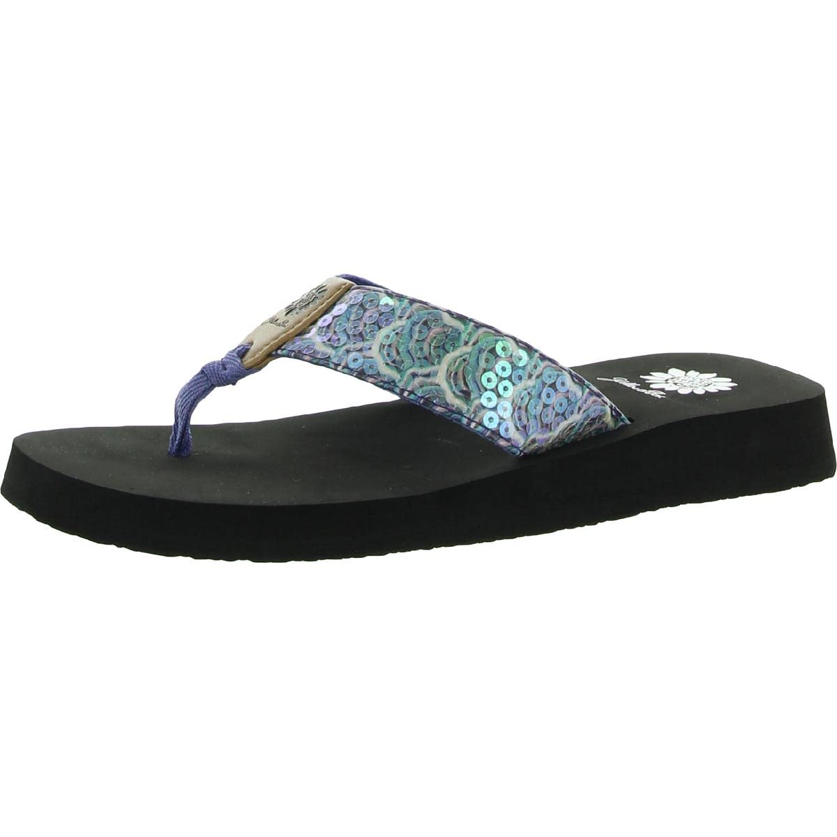 Fabulis Women's Yellow Box Sandals - Comfortable Summer Beach Flip Flops for Outdoor Walking and Vacation