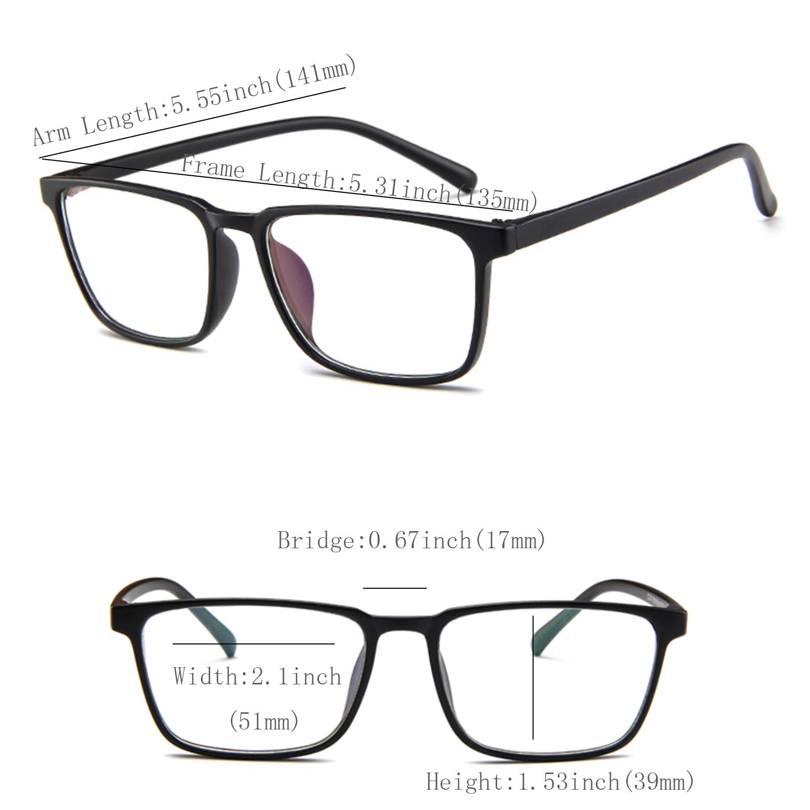Lightweight Reading Glasses for Men & Women - ORIOPXIC Blue Light Blocking Readers with Spring Hinges | Perfect for Computer Work, Reading Books & Office Use