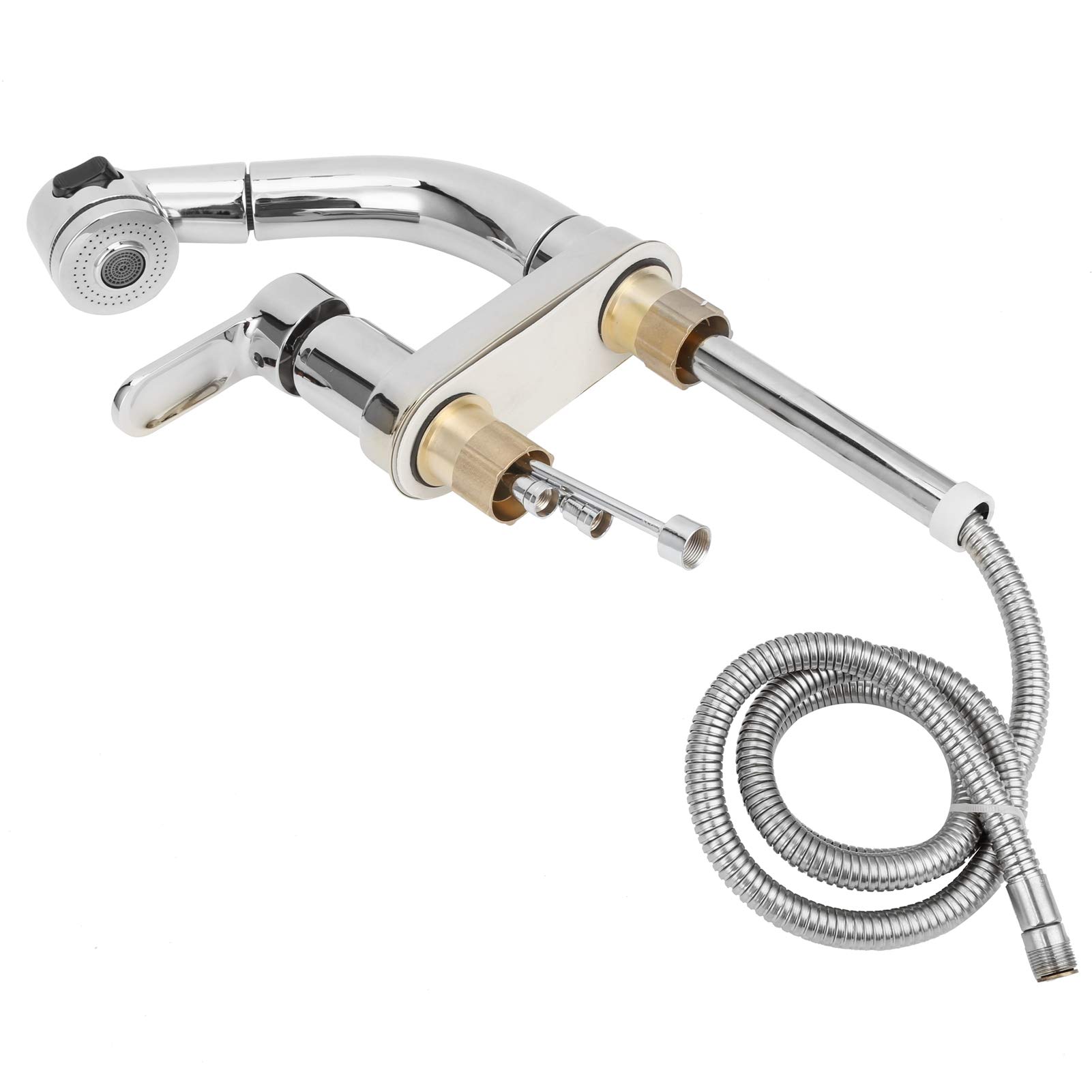 Stainless Steel Sink Faucet - Reliable Single Handle Mixer Tap for Bathroom, Kitchen, Hotel & Office Use | Durable Basin Faucet with Easy Operation | Perfect for Hand Washing, Dish Cleaning & Daily Water Control