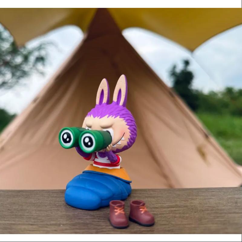 Labubu The Monsters Camping Series Sleeping Bag - Cute Plush Toy for Collectors & Fans | Perfect for Bedroom Decor, Gift Giving & Pop Culture Display
