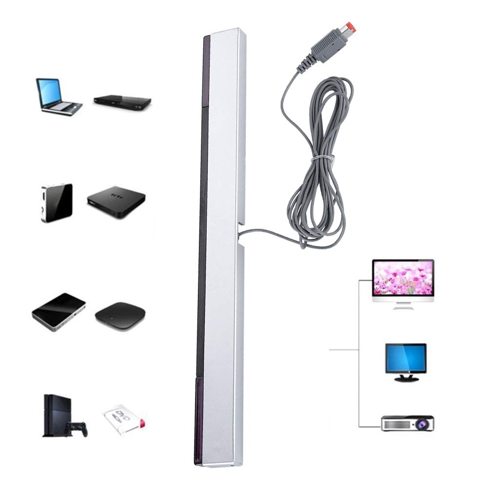 Original Title: Sensor Bar Wired, IR Ray Sensor Bar Wired Receiver Stand for WII Console   Optimized Title: **Wii Sensor Bar Wired - Infrared IR Receiver Stand for Nintendo Wii Console - Perfect for Gaming, Motion Controls & Home Entertainment**
