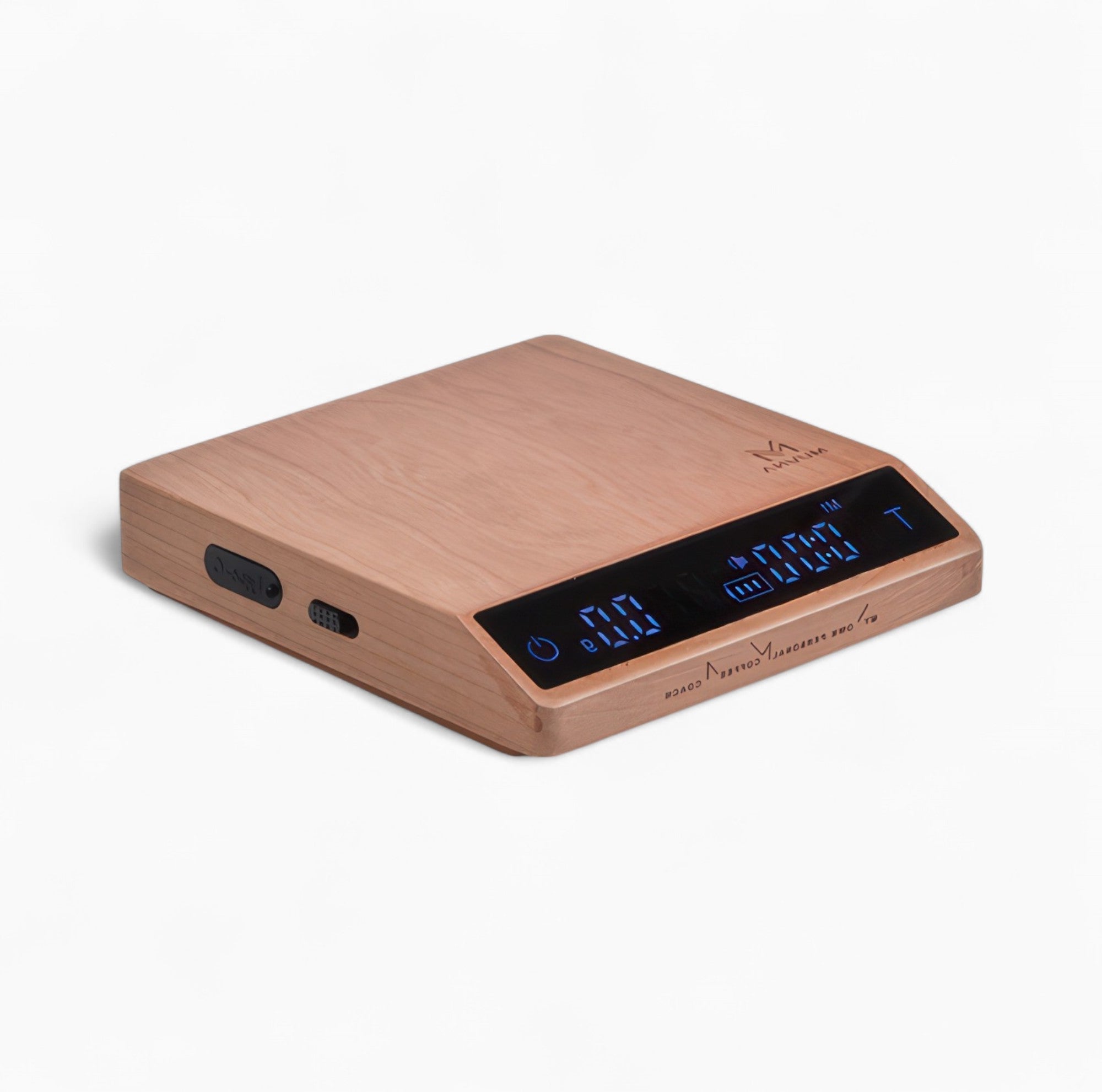 Precision Brew Walnut Digital Coffee Scale with Timer - Accurate Espresso & Pour Over Scale for Specialty Coffee, Home Barista & Coffee Shops