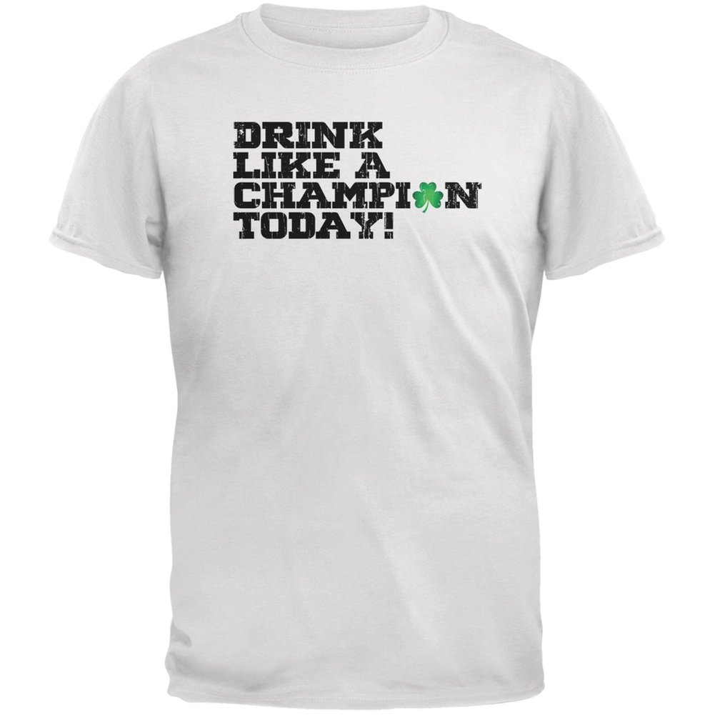 St. Patrick's Day White Adult T-Shirt - Funny Irish Drinking Tee for Men & Women | Perfect for Pub Crawls, Parties & Celebrations