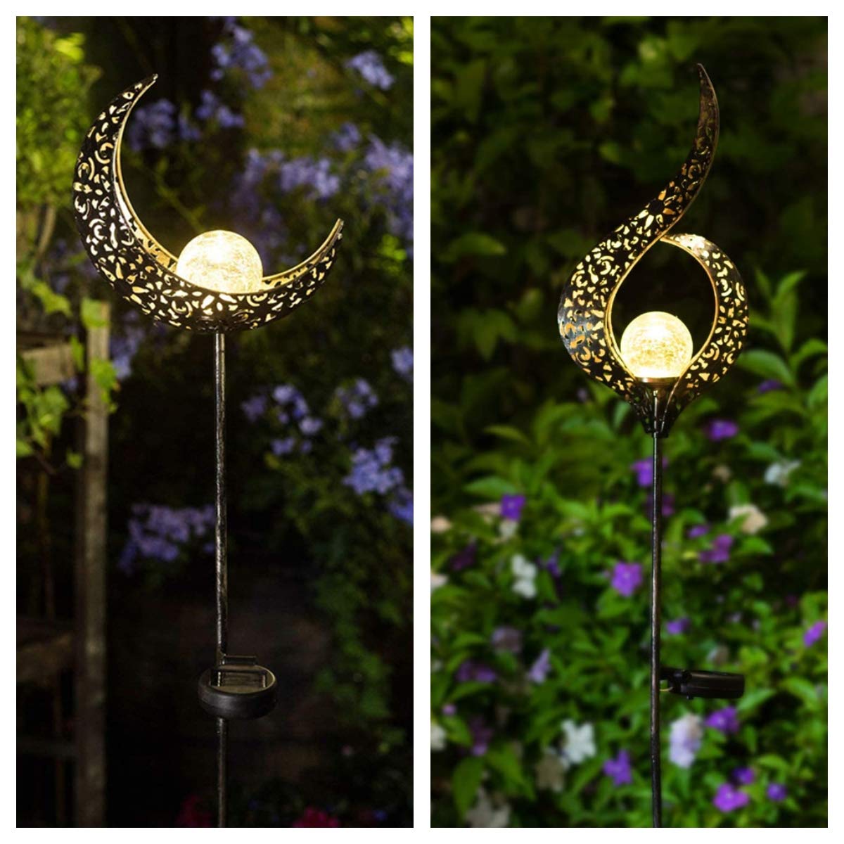 HDNICEZM Solar Powered Garden Lights - Waterproof Outdoor Decorative Lighting for Pathway, Yard, Patio & Landscape | Energy Saving LED Solar Lights for Garden Decor at Night