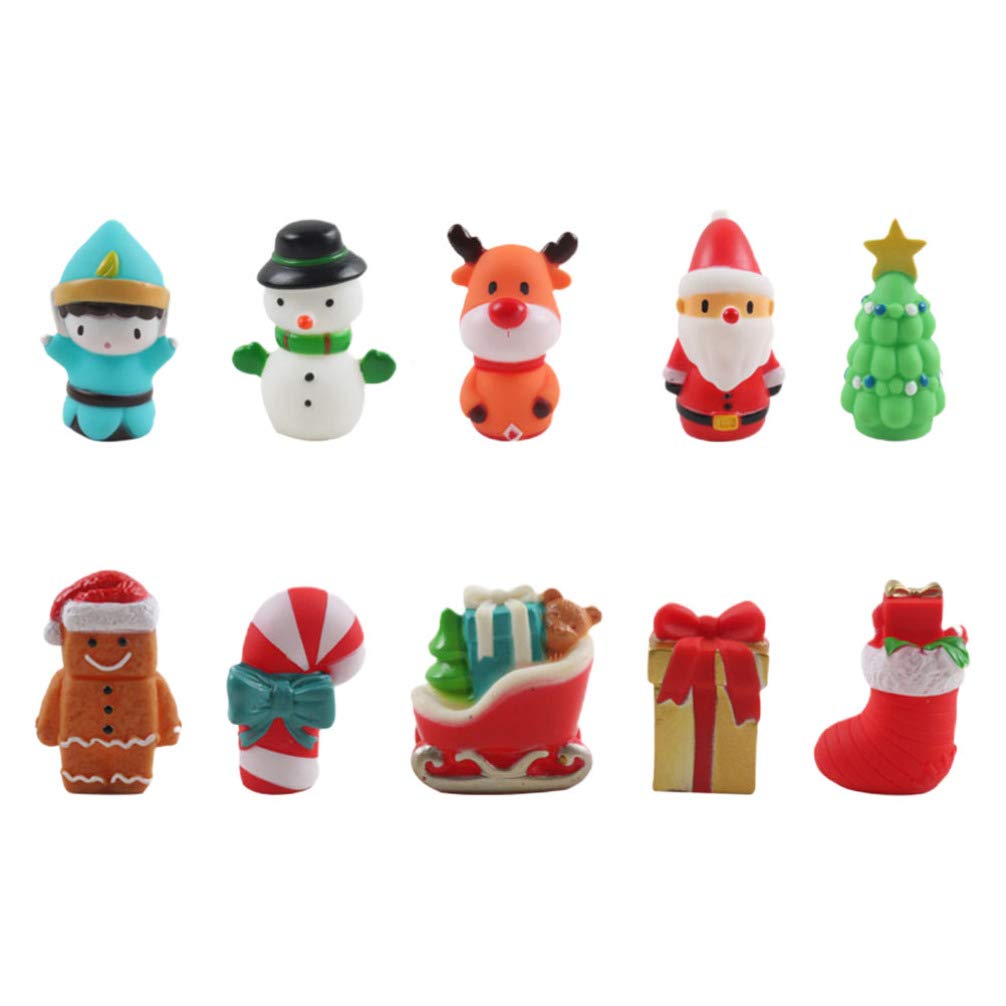 Tomaibaby 10Pcs Christmas Finger Puppets Set - Elk, Santa, Snowman & Tree Puppets for Kids | Fun Hand Puppet Toys for Holiday Parties, Goodie Bags & Stocking Stuffers | Perfect for Storytelling, Classroom Activities & Christmas Gift Giving