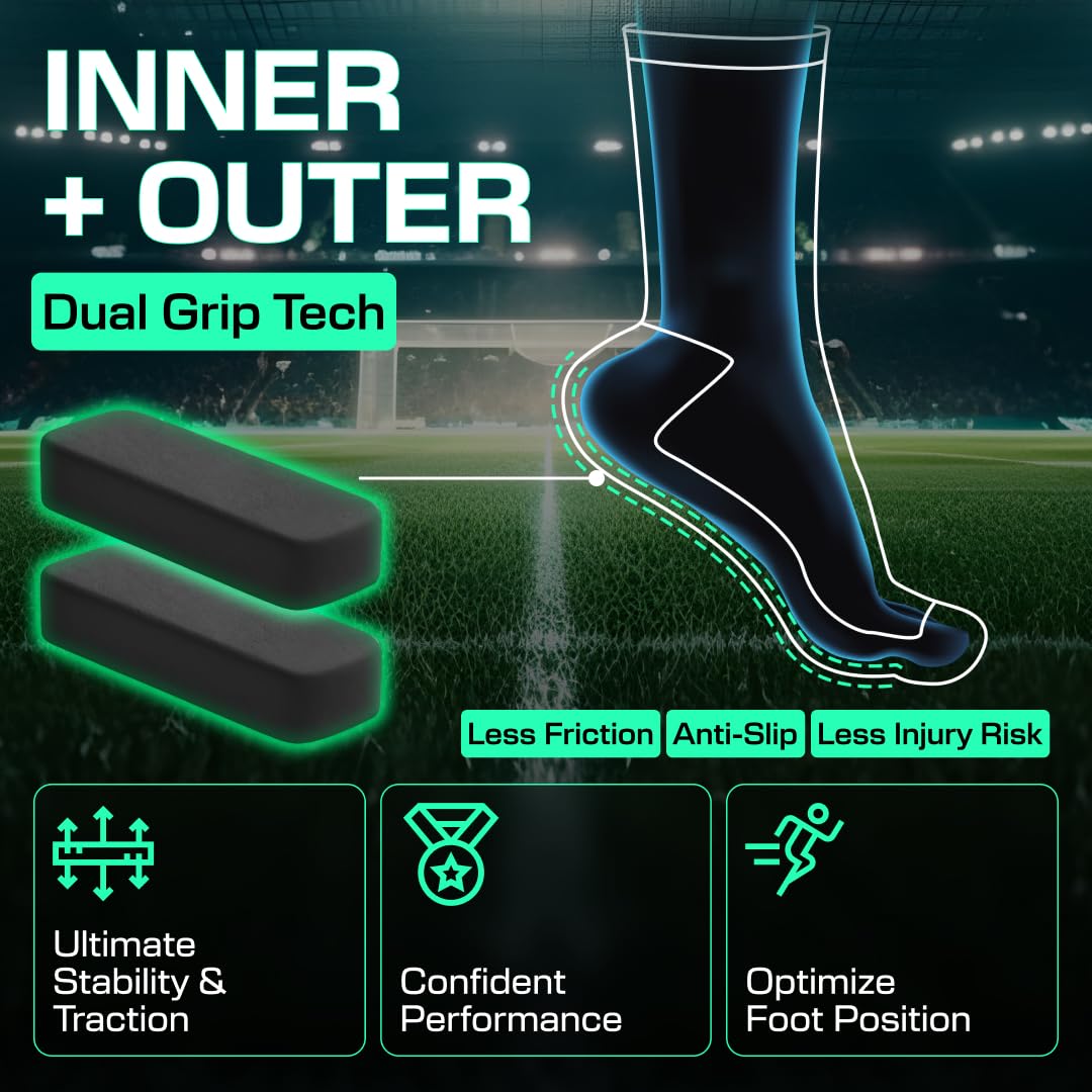 LUX Sports ProCleat Performance Grip Socks with GripArray™ - High-Performance Athletic Socks for Men & Women - Ideal for Soccer, Football, and Training
