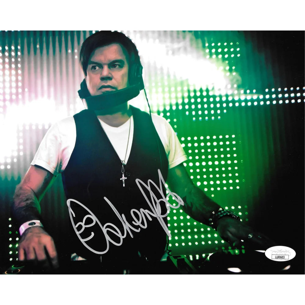 DJ Paul Oakenfold Autographed 8x10 Photo with JSA COA - Signed Memorabilia from The After Party Dance Event - Perfect for Music Collectors & Dance Enthusiasts