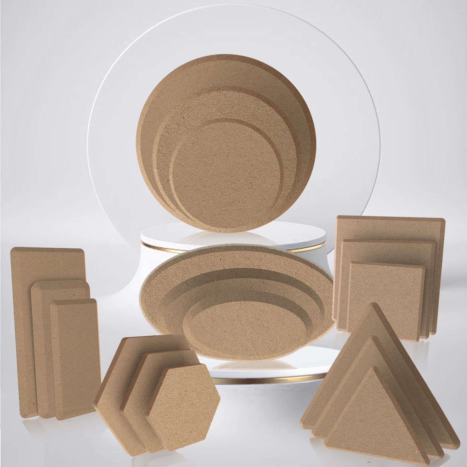 ORIISIN 18-Piece Ceramic Forming Mold Set - Pottery Tools for Handbuilding Dishes & Plates - Clay Press Molds for Ceramic Art, DIY Craft Projects - Perfect for Home Studios & Classroom Pottery Making