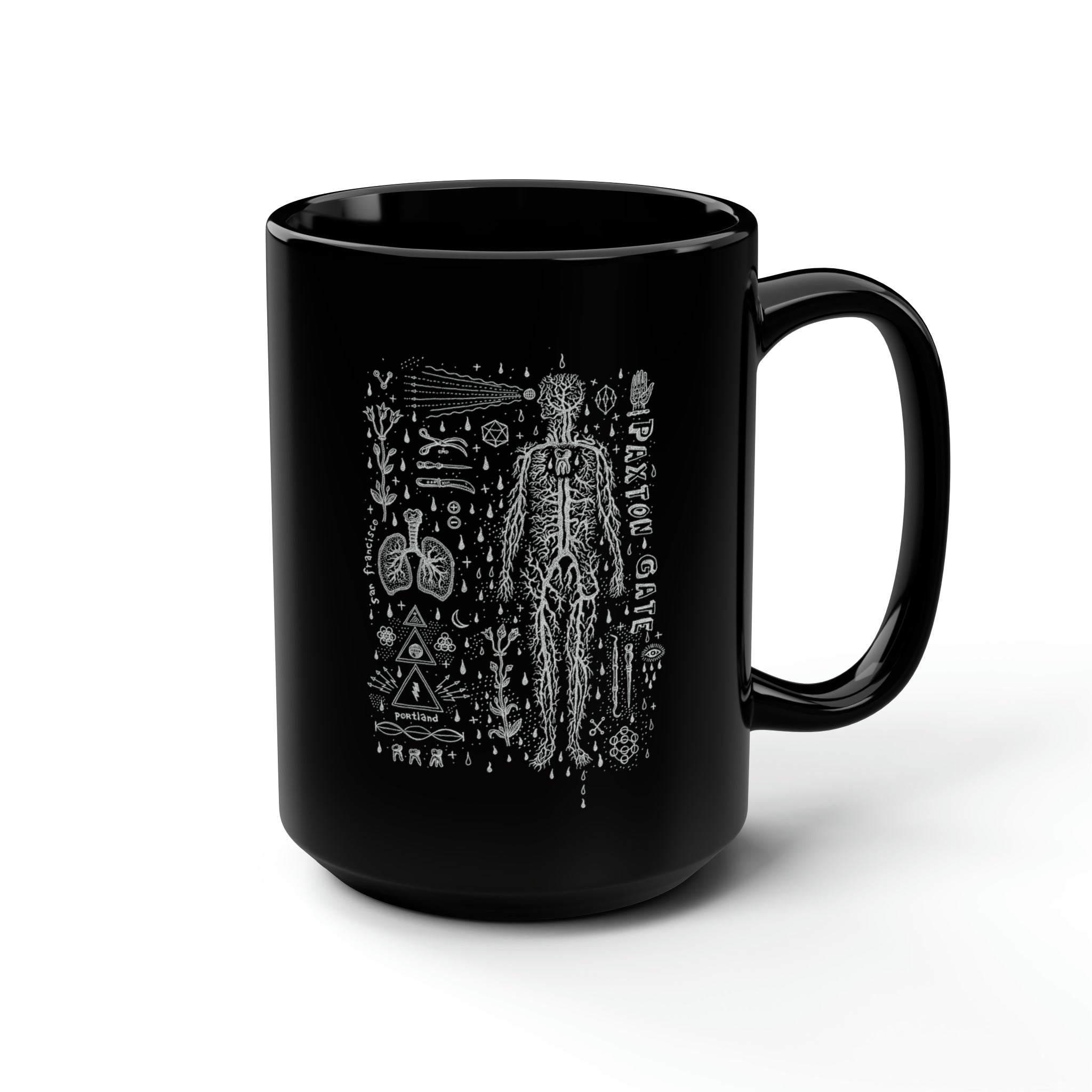 Black Daniel Martin Diaz Coffee Mug - 11oz Ceramic Travel Mug with Handle, Perfect for Home, Office & Gifts - Ideal for Coffee, Tea & Hot Beverages