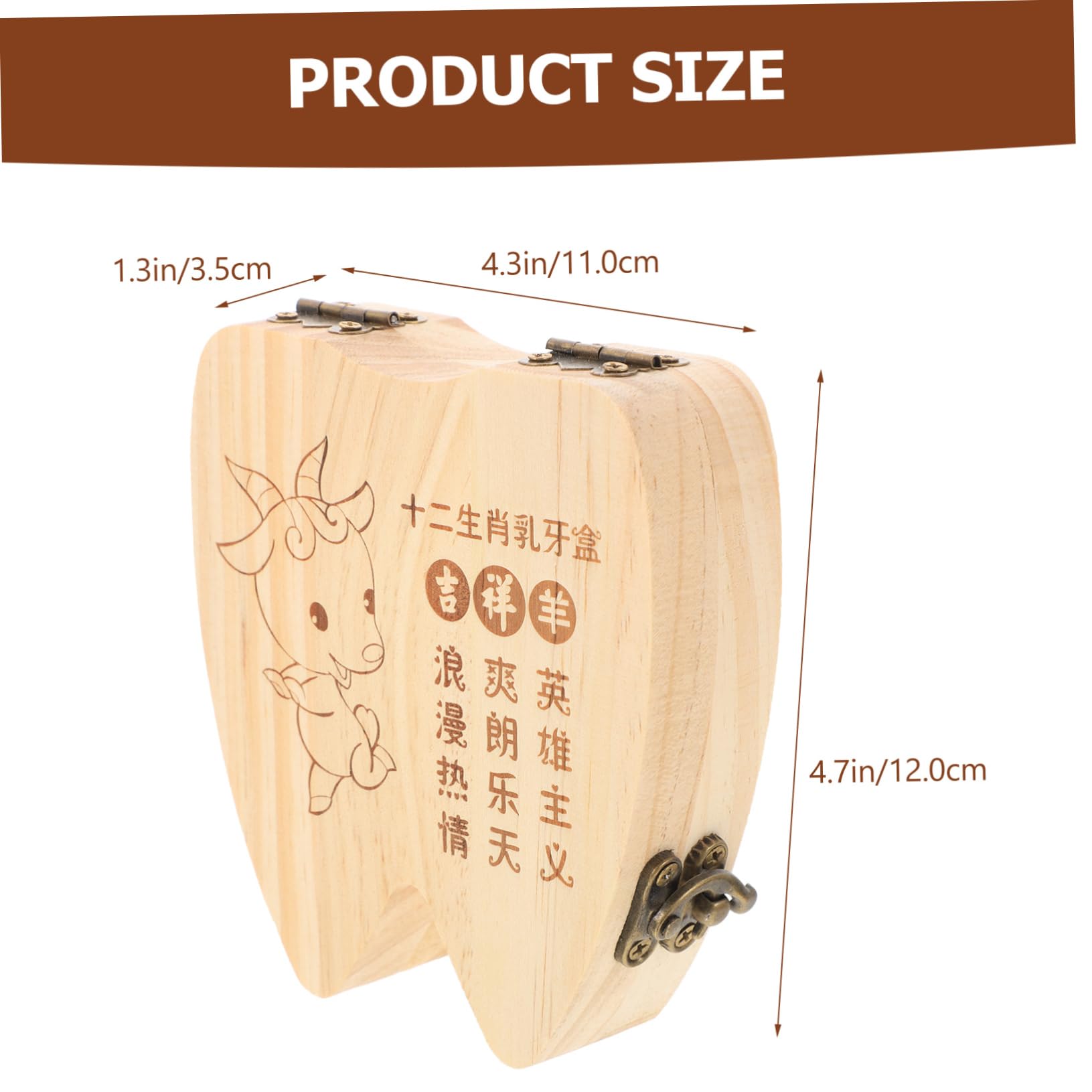UPKOCH 2-Pack Wooden Hair Clip Holder & Tooth Keepsake Box - Perfect for Organizing Hair Accessories and Baby Teeth Memorabilia in Bedroom or Nursery
