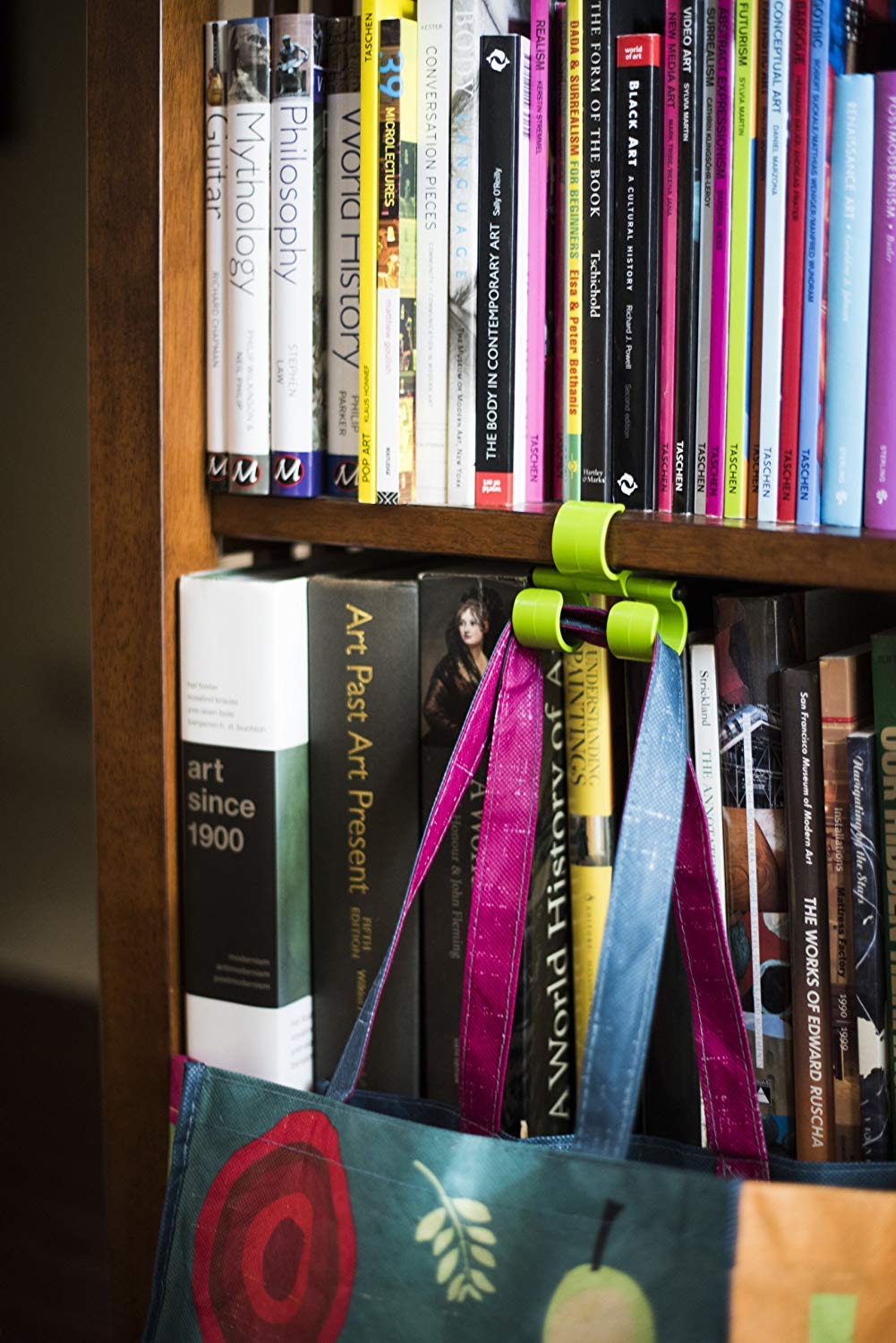 Green Heavy Duty Multi-Purpose Hooks - Lightweight & Durable for Diaper Bags, Backpacks, Purses & Grocery Bags | Perfect for Baby Strollers, Shopping Carts, Walkers & Chairs | Home, Office & Travel Organization Solution
