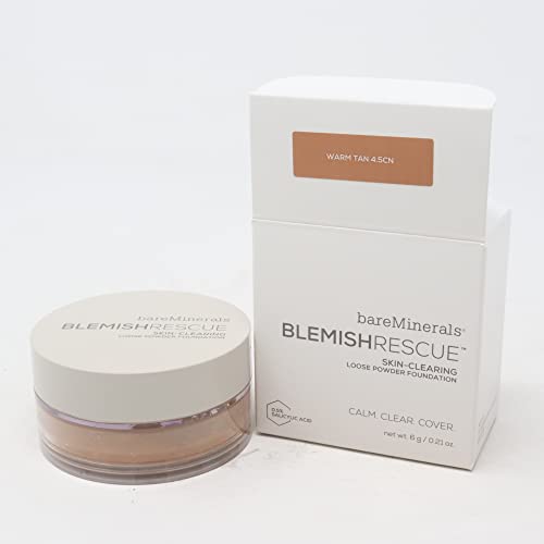 BareMinerals Blemish Rescue Skin Clearing Loose Powder Foundation - Oil-Free, Non-Comedogenic, Acne Treatment Makeup for Clear Skin | Perfect for Daily Wear & Sensitive Skin Types
