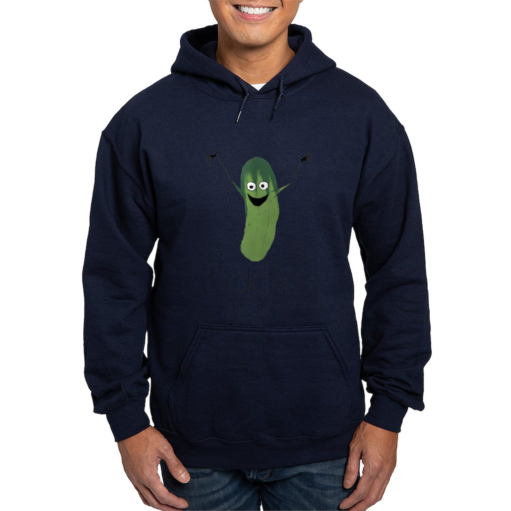 Pickles! Men's Dark Regular Fit Hooded Sweatshirt | Comfortable Cotton Pullover Hoodie for Casual Wear, Lounge & Outdoor Activities