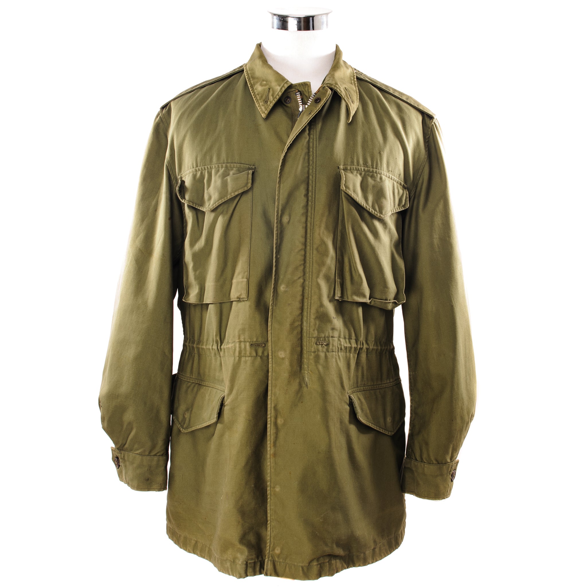 Vintage US Army M-1951 M51 Field Jacket - Medium Long Size - Authentic Early Vietnam War Era Military Surplus - Perfect for Reenactments, Collecting & Outdoor Adventures