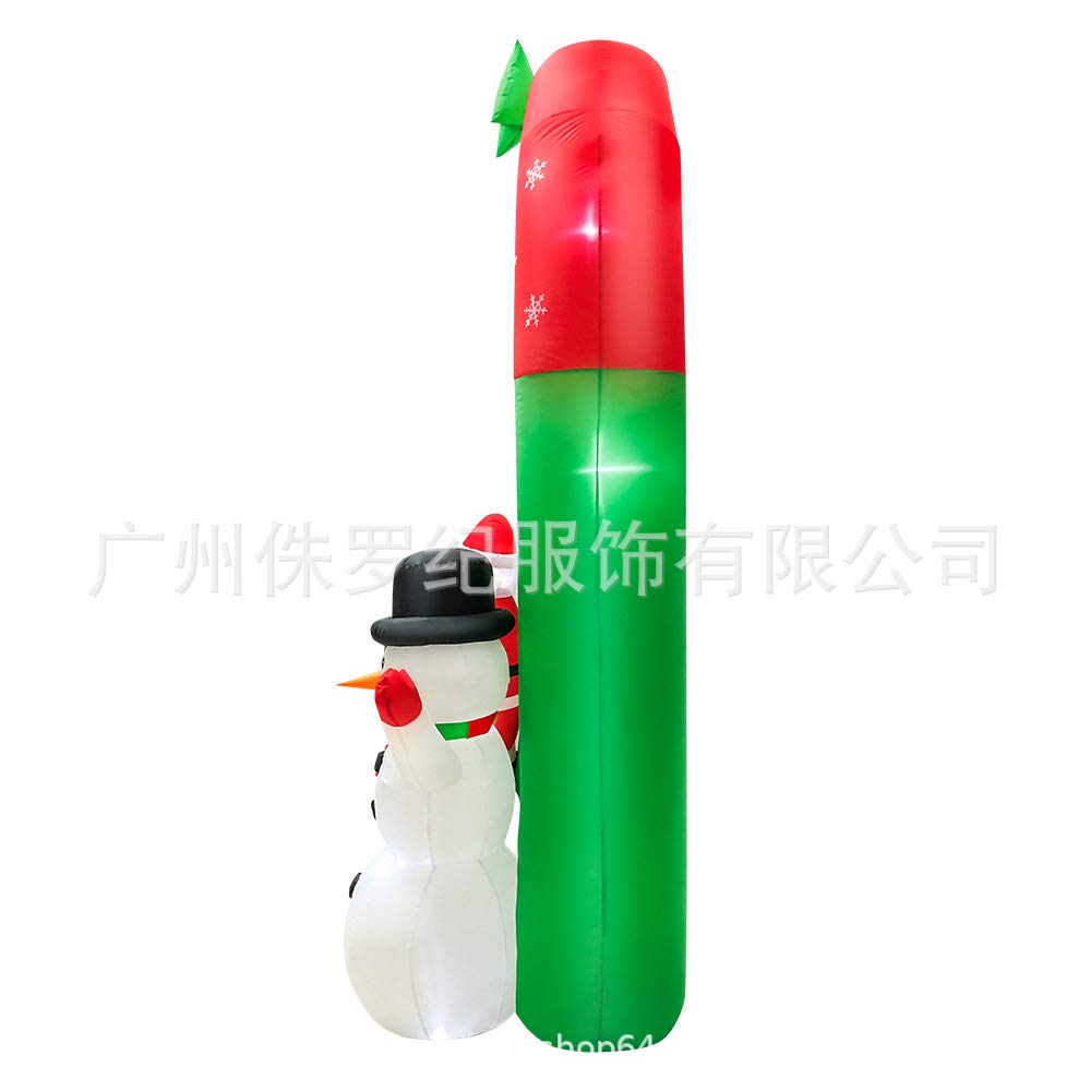 Quenny Christmas Inflatable Decorations Set - 2PC Glowing Santa & Snowman Inflatable Arch for Halloween & Holiday Yard Decor - Outdoor Christmas Inflatable Decor for Front Yard, Garden, Party