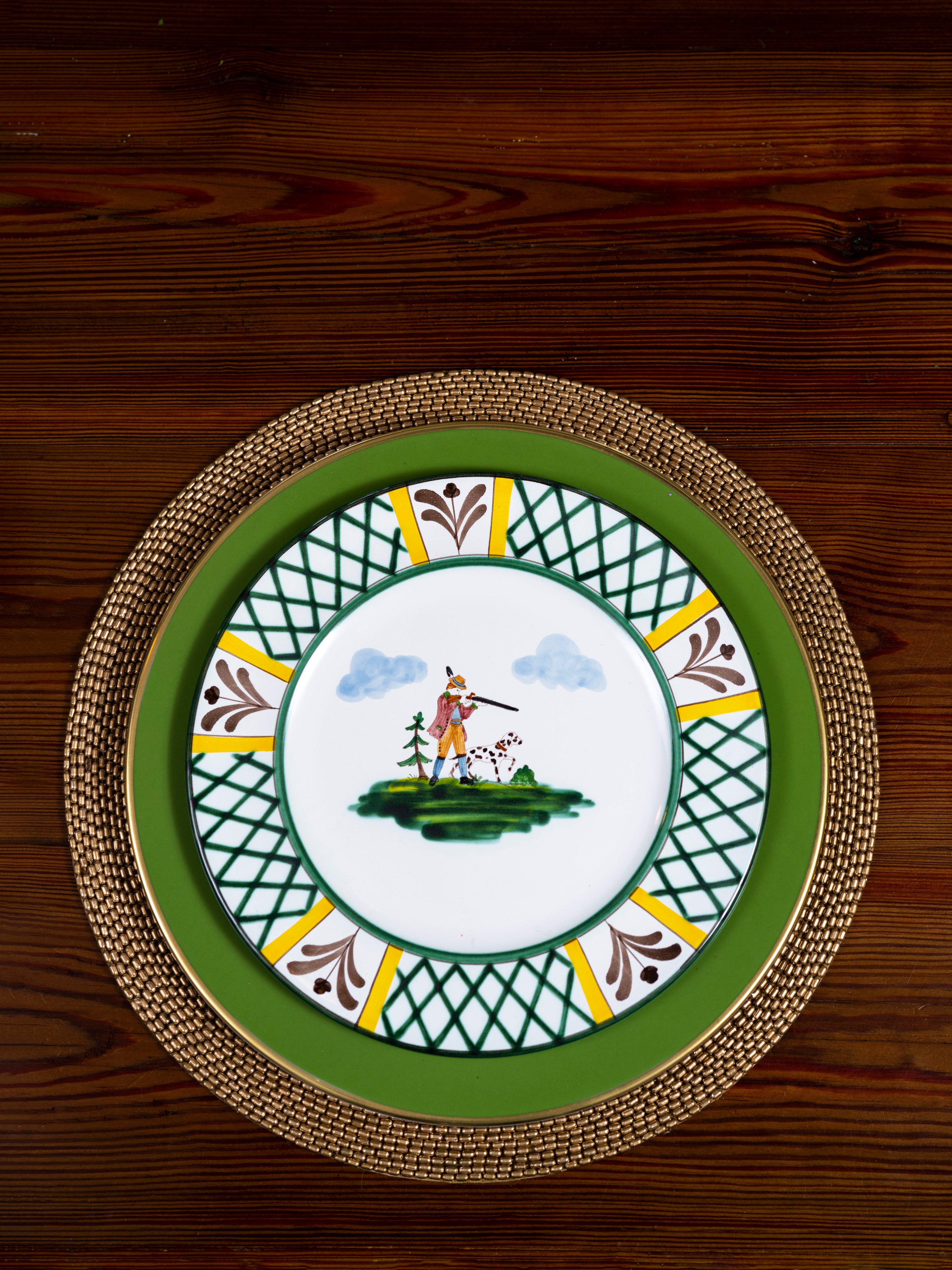 Hunter Dinner Plate Set - Elegant Porcelain Plates for Formal Dining, Casual Meals & Entertaining - Perfect for Restaurants, Weddings & Home Decor