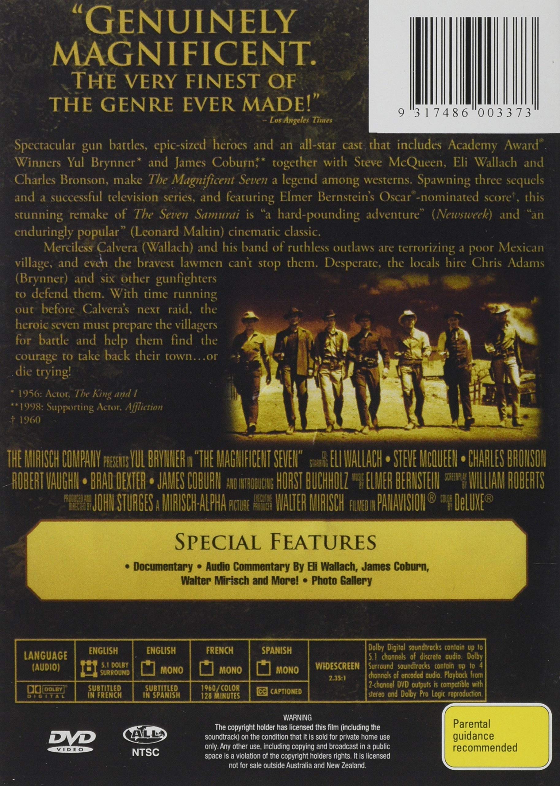 The Magnificent Seven - Classic Western Movie on DVD | Perfect for Movie Nights & Western Film Collections