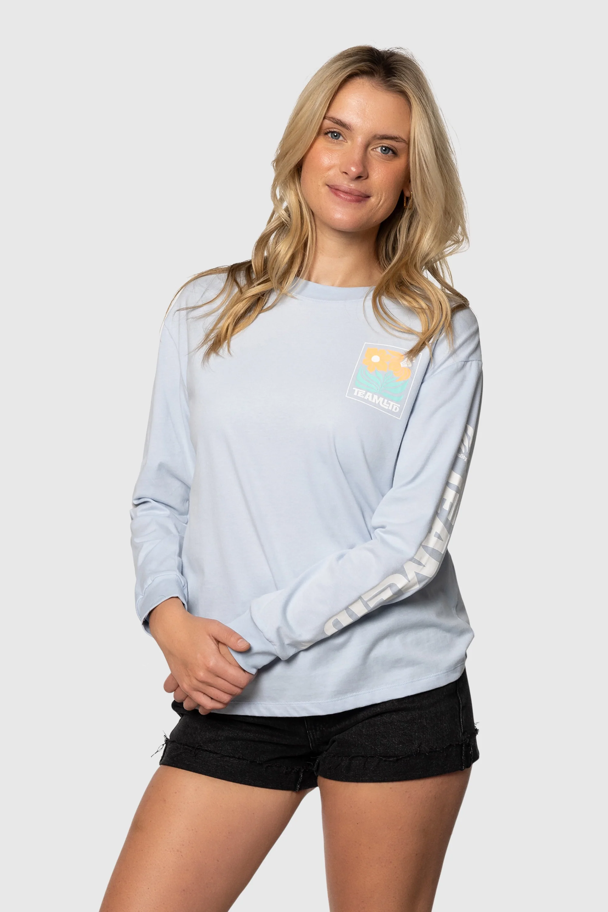 Premium Hibiscus Long Sleeve Shirt for Women - Floral Print Blouse for Casual & Office Wear - Comfortable & Stylish Top for Everyday Outfits