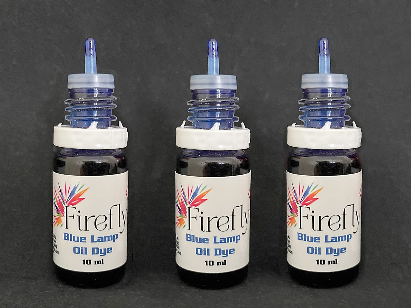 Premium Firefly Blue Lamp Oil & Candle Dye 3-Pack - Smokeless, Odorless Liquid for Firefly Lanterns - Perfect for Outdoor Camping, Emergency Lighting & Decorative Ambiance