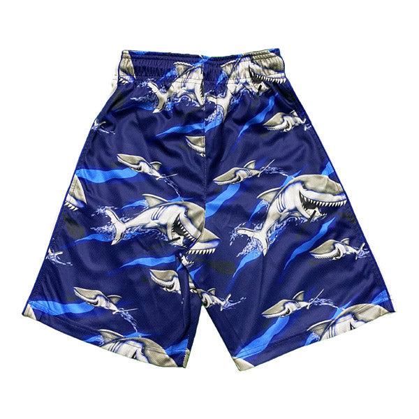 Men's Great White Shark Attack Swim Shorts - Quick Dry, Comfortable Beach & Pool Swimwear for Summer Vacation