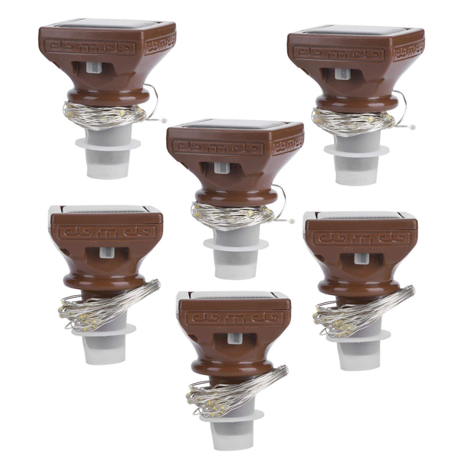 20 LED Solar-Powered Bottle Cork Lights - Waterproof & Anti-Electric for Wine Bottles & Glass Bottles - Perfect for Outdoor Parties, Weddings & Home Decor