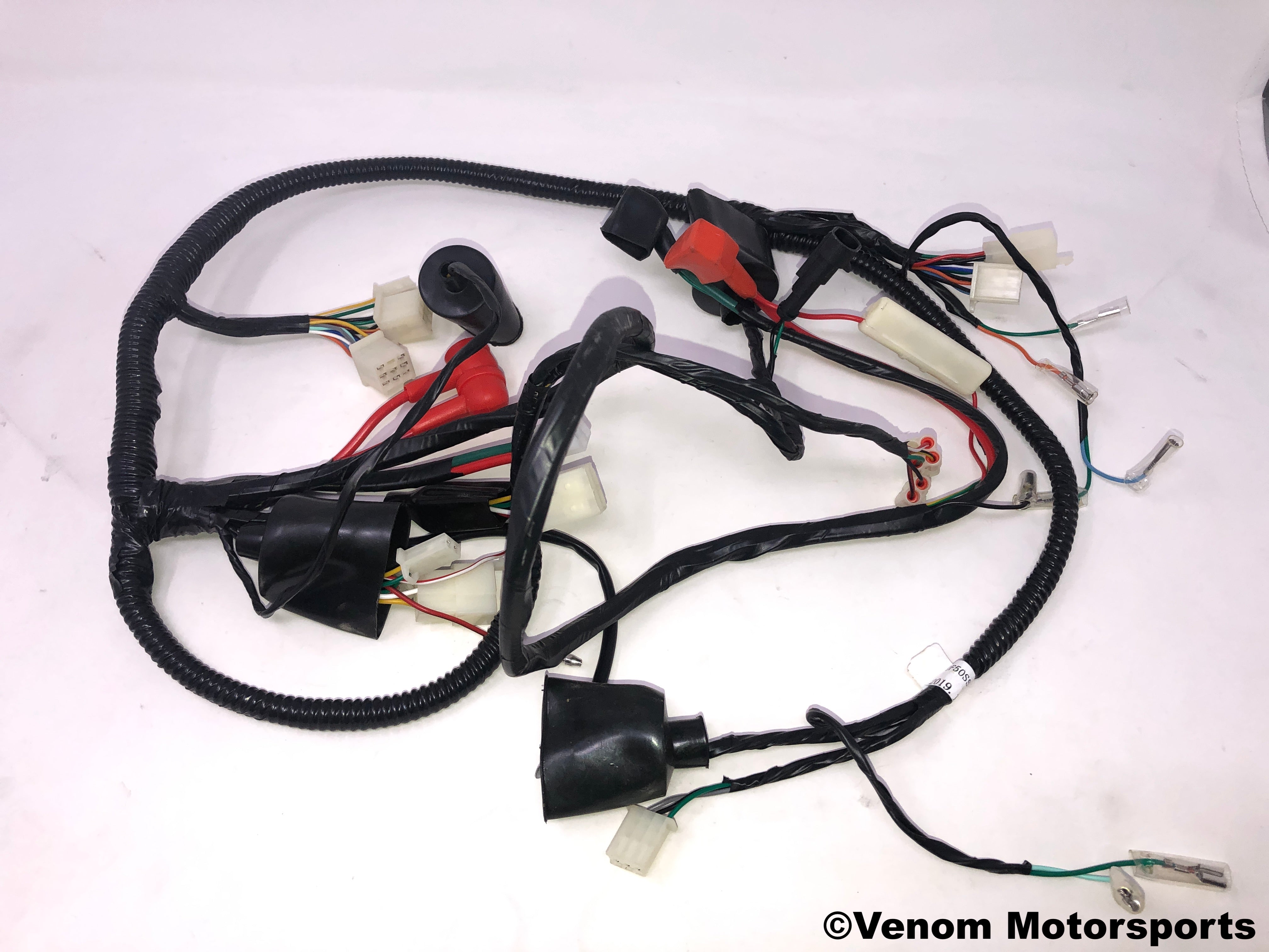X18 50cc GY6 Scooter Wiring Harness (08010073) - Replacement Electrical Connector for 50cc Moped & ATV - Perfect for DIY Repairs & Maintenance