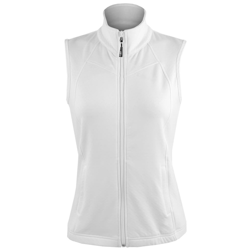 Lija Women's Lightweight Windproof Running Vest - White | Perfect for Outdoor Jogging, Hiking & Active Lifestyle