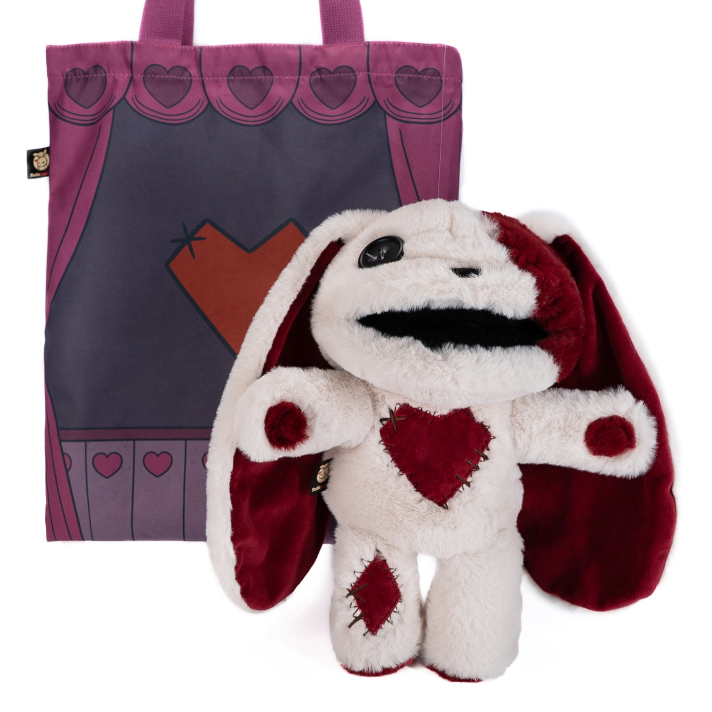 Plushie Dreadfuls Love Rabbit Plush Puppet - Soft Stuffed Animal Toy for Kids & Adults, Perfect for Cuddling, Gifts, and Home Decor