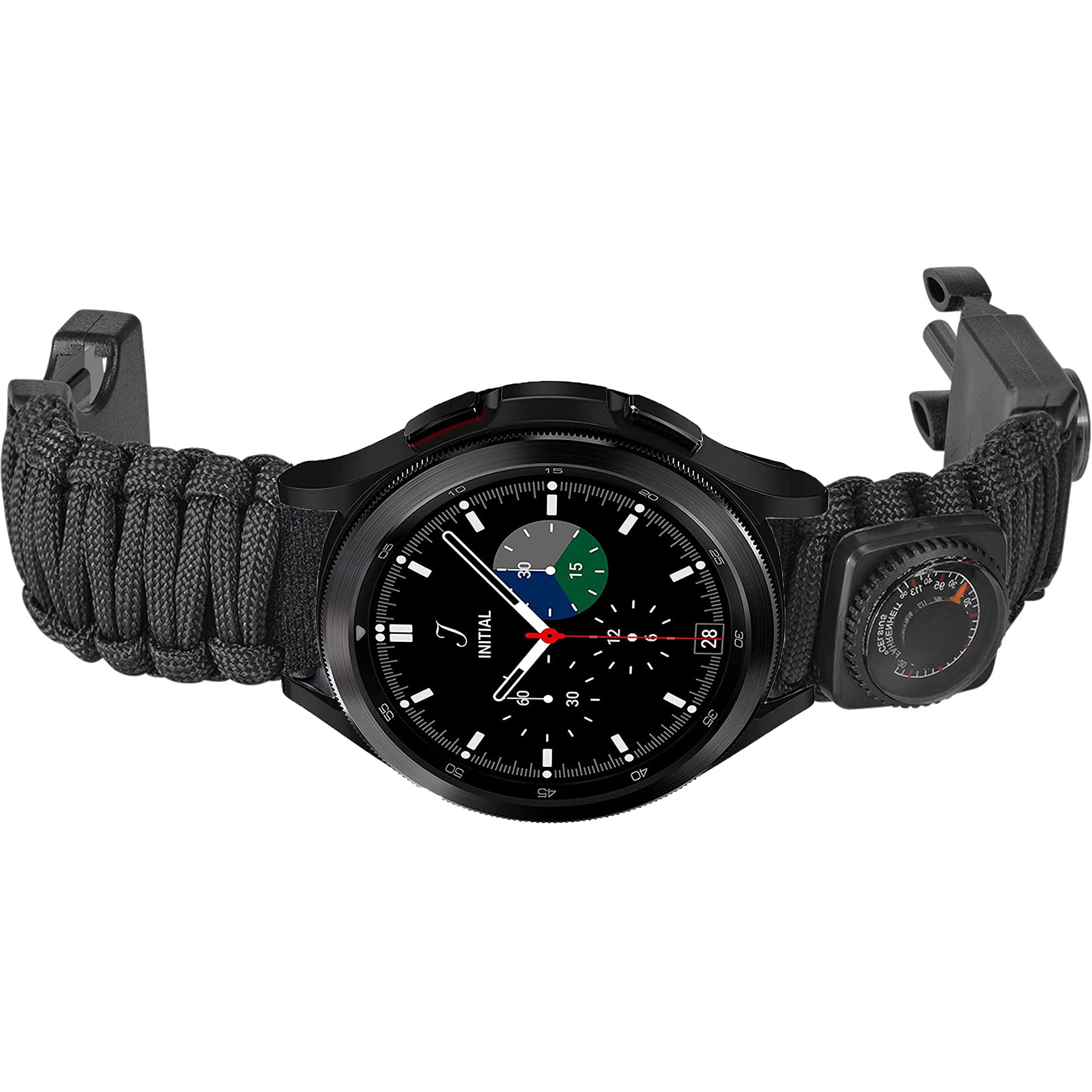 Galaxy Watch 4/5 Band - 20mm Paracord Strap for Outdoor & Survival
